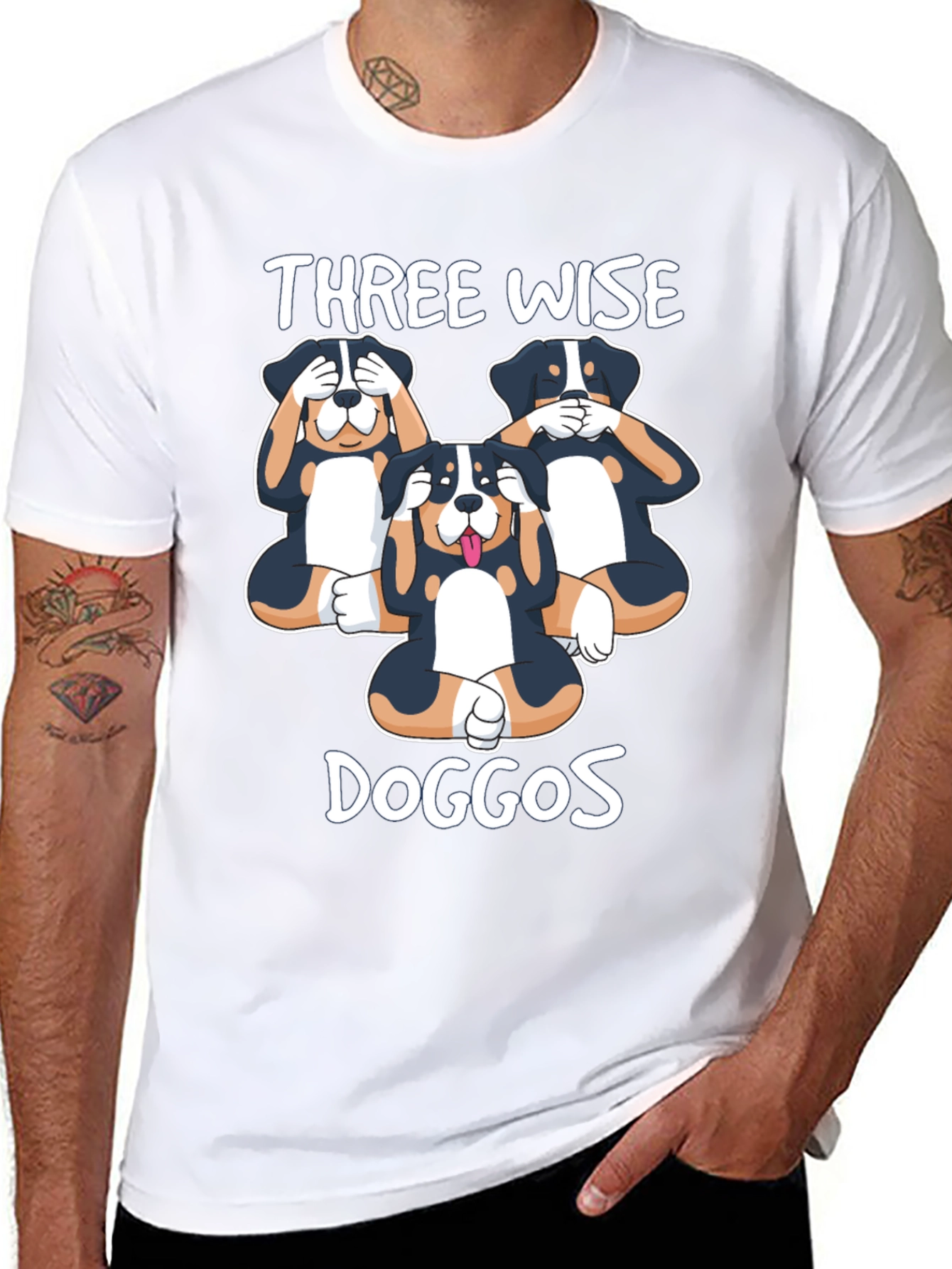 Three Wise Doggos T-Shirt