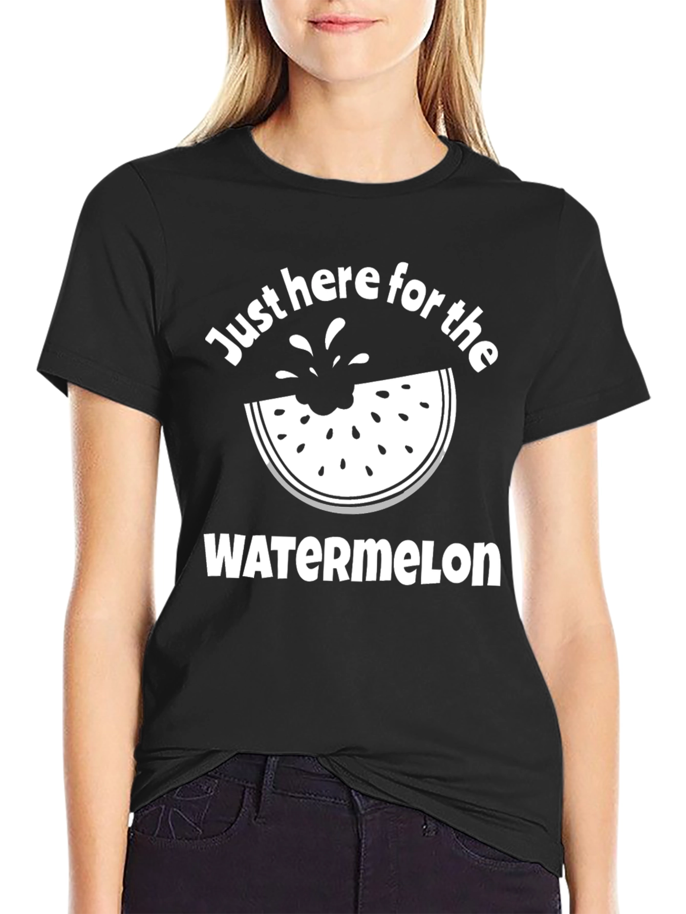 Just Here for the Watermelon Graphic Tee
