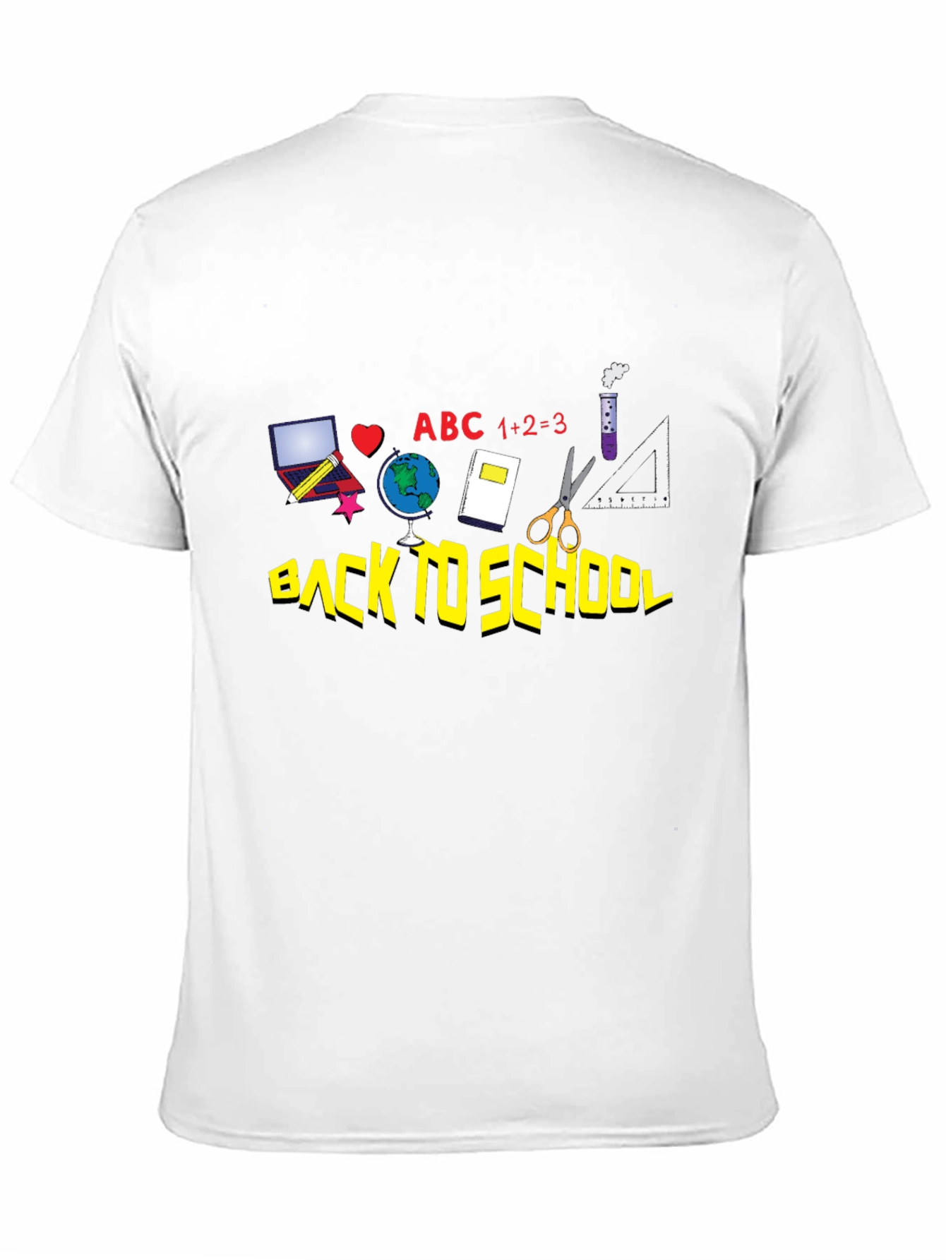 Back to School Graphic Tee - Black Cotton T-Shirt
