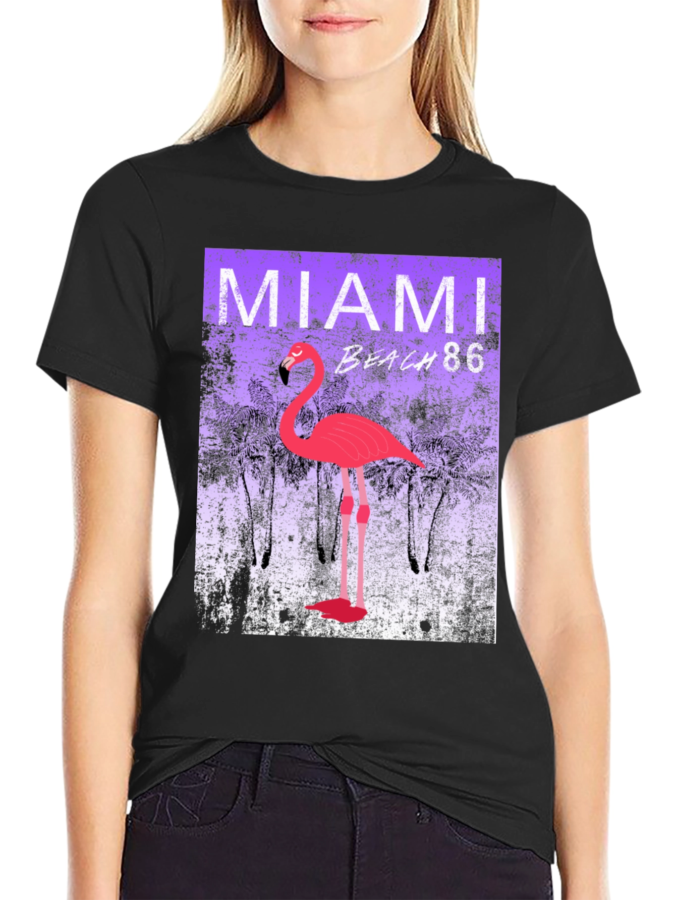 Miami Beach 86 Flamingo T-Shirt