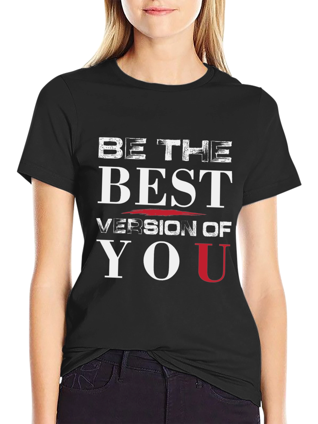 Be The Best Version Of You Black Graphic Tee