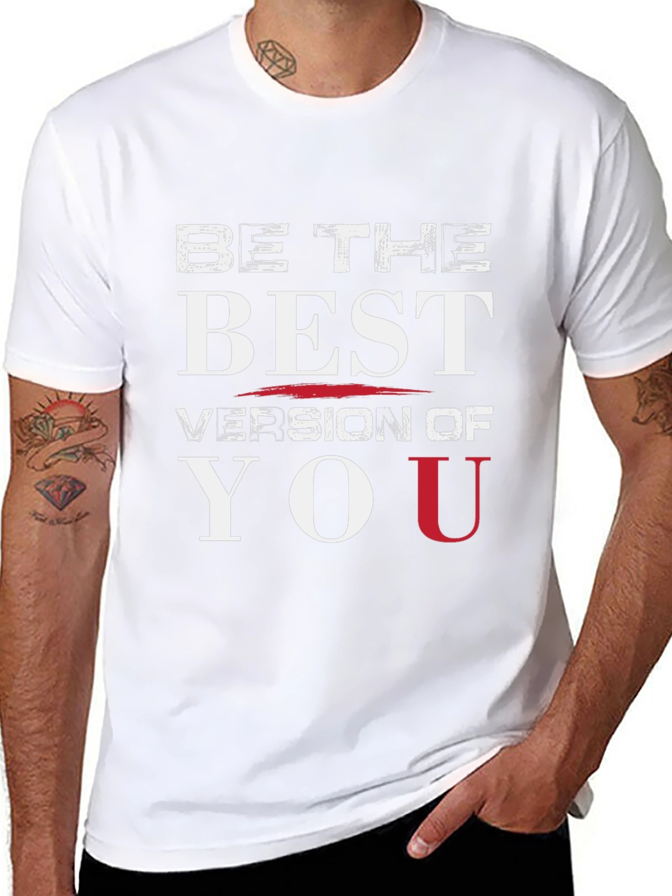 Be The Best Version Of You Black Graphic Tee