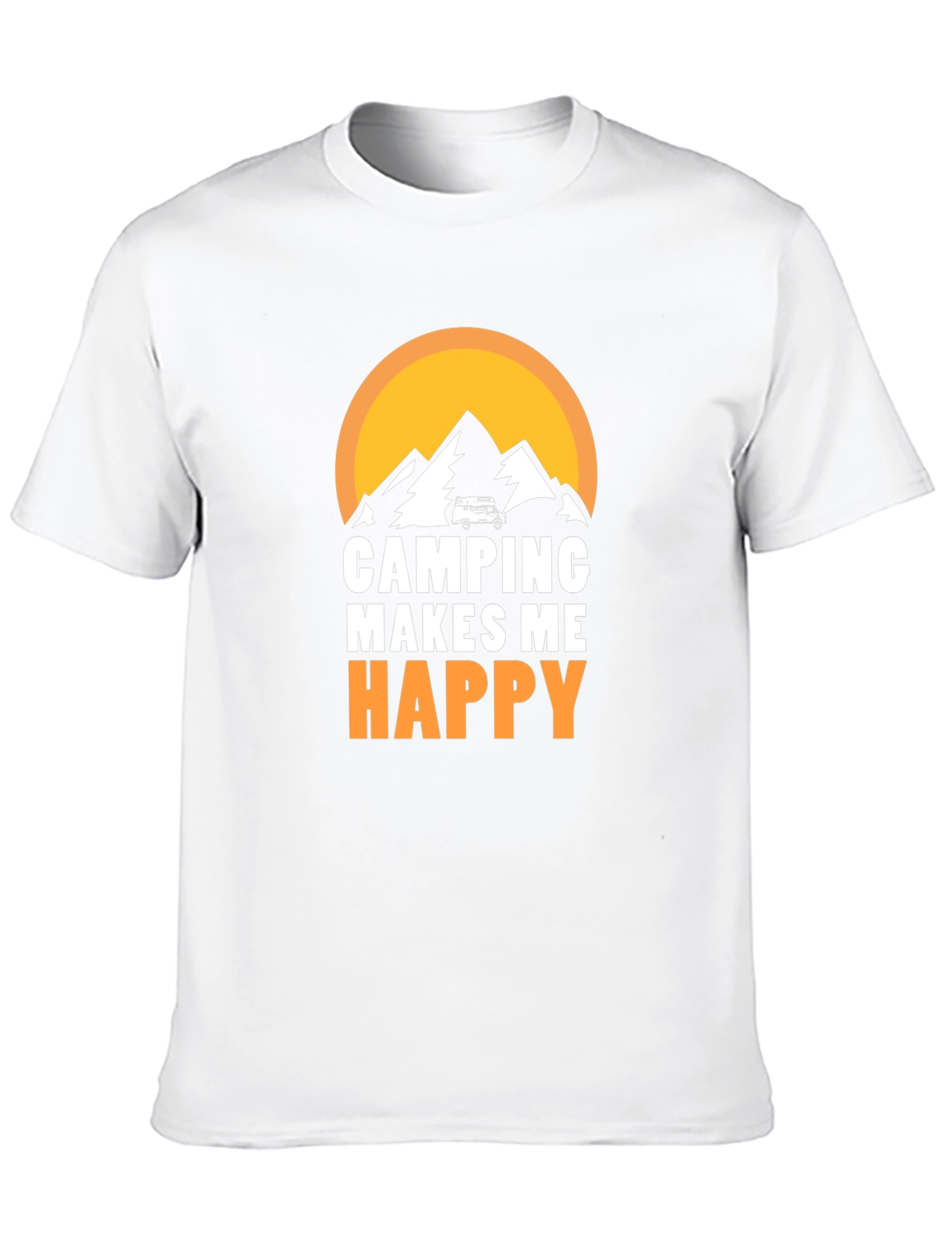 Camping Makes Me Happy Graphic Tee