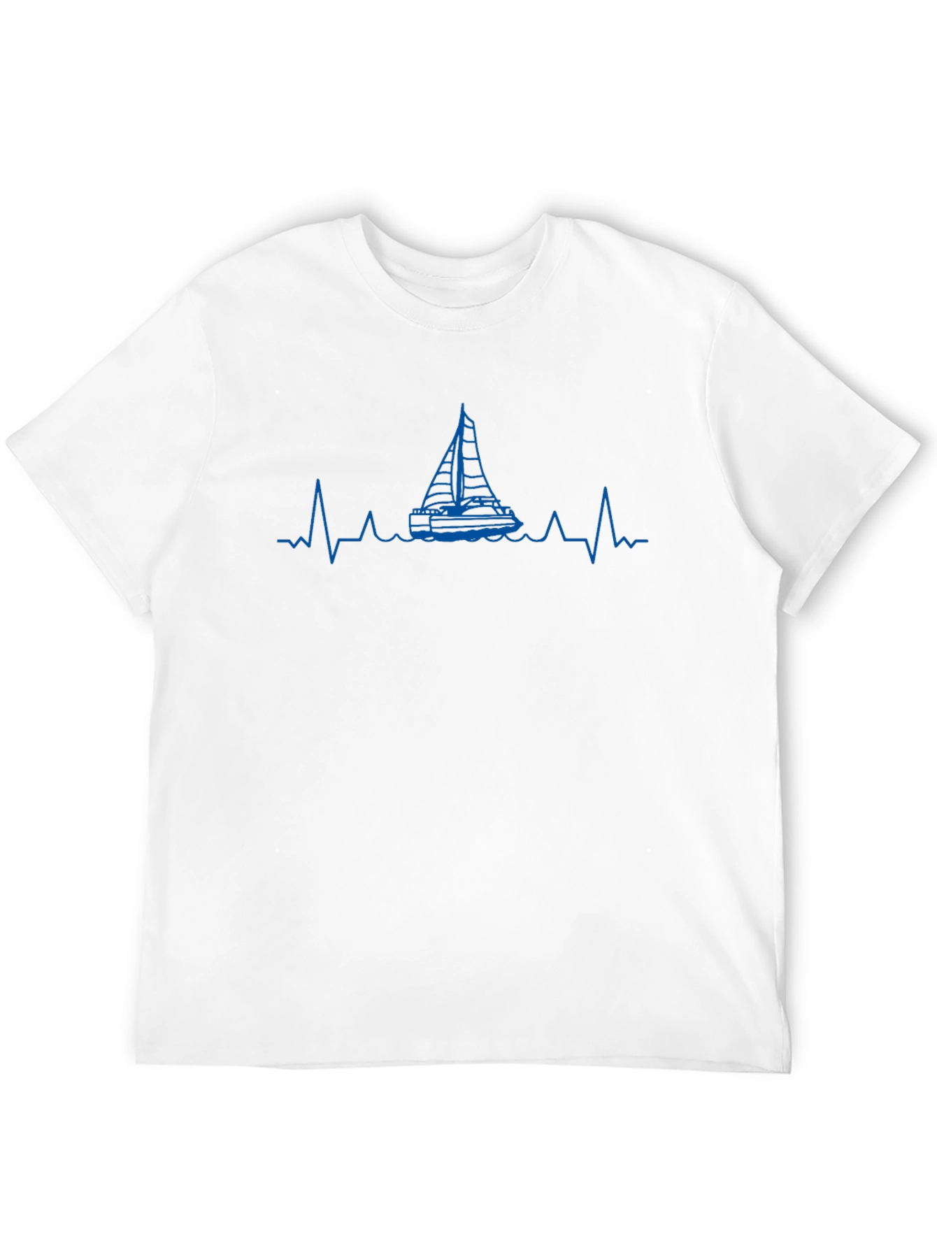 Sailboat Heartbeat Graphic T-Shirt