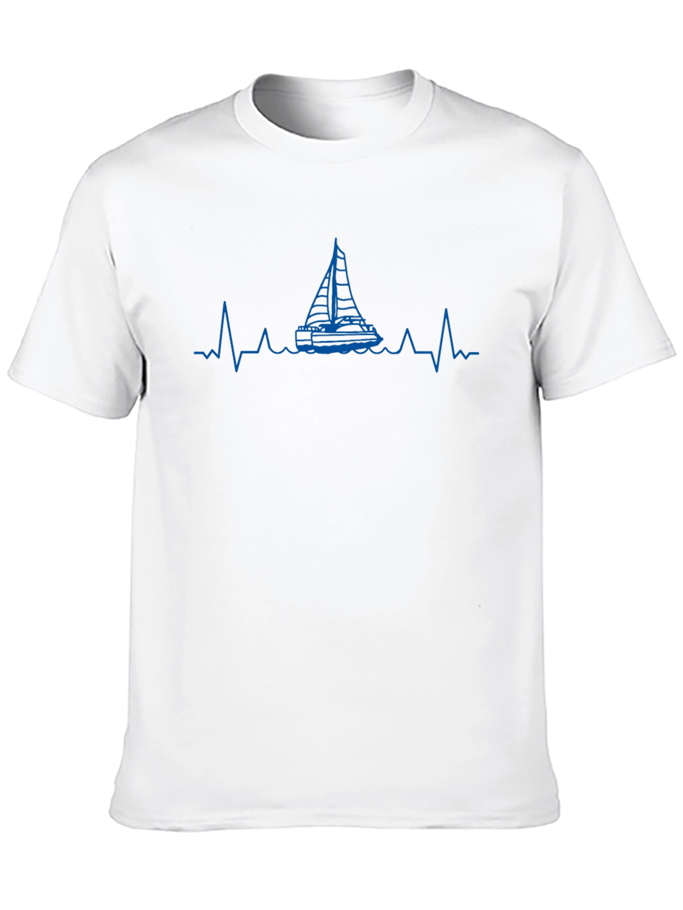 Sailboat Heartbeat Graphic T-Shirt