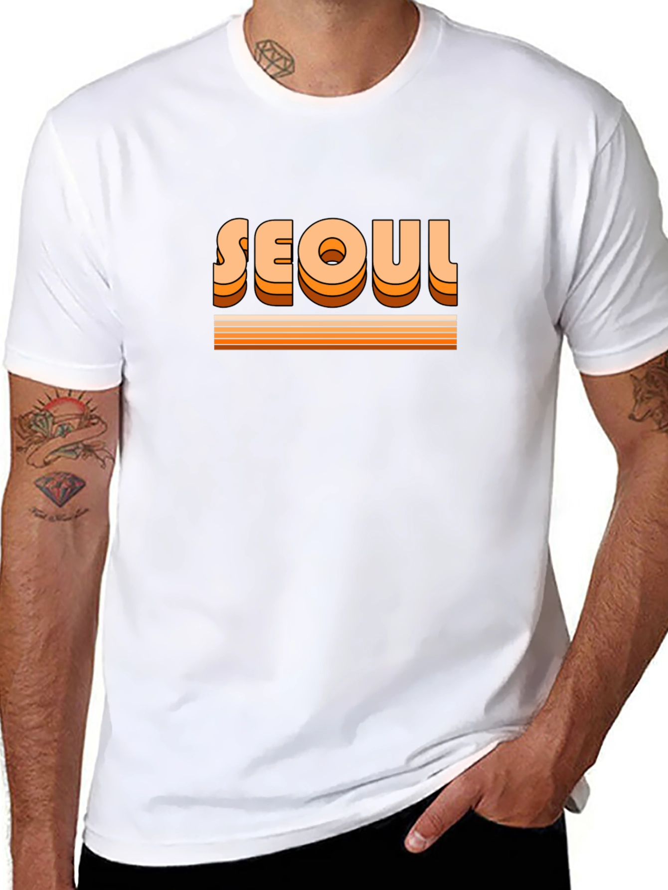 Retro Seoul Graphic Tee - Classic Style