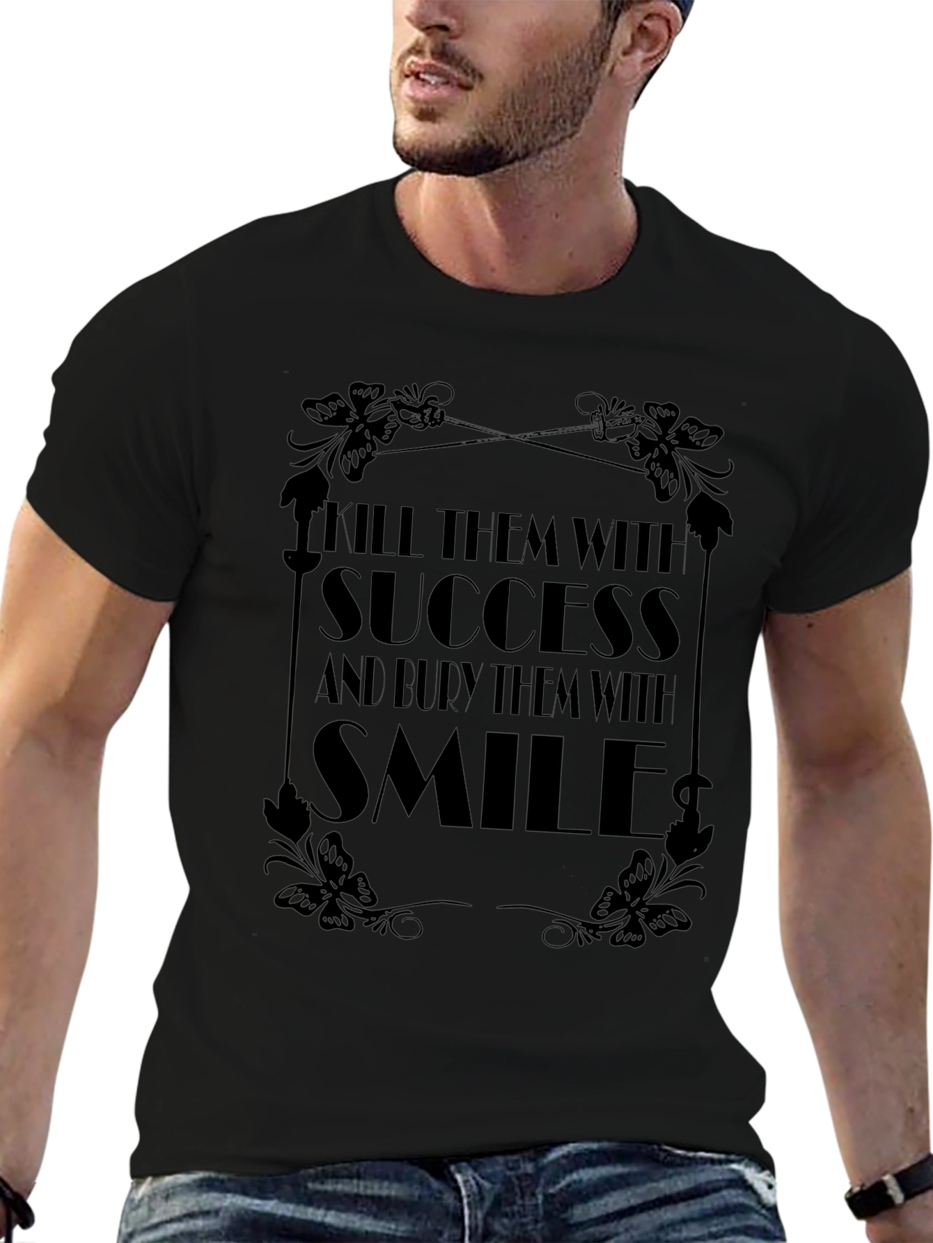 Kill Them with Success Black Graphic Tee