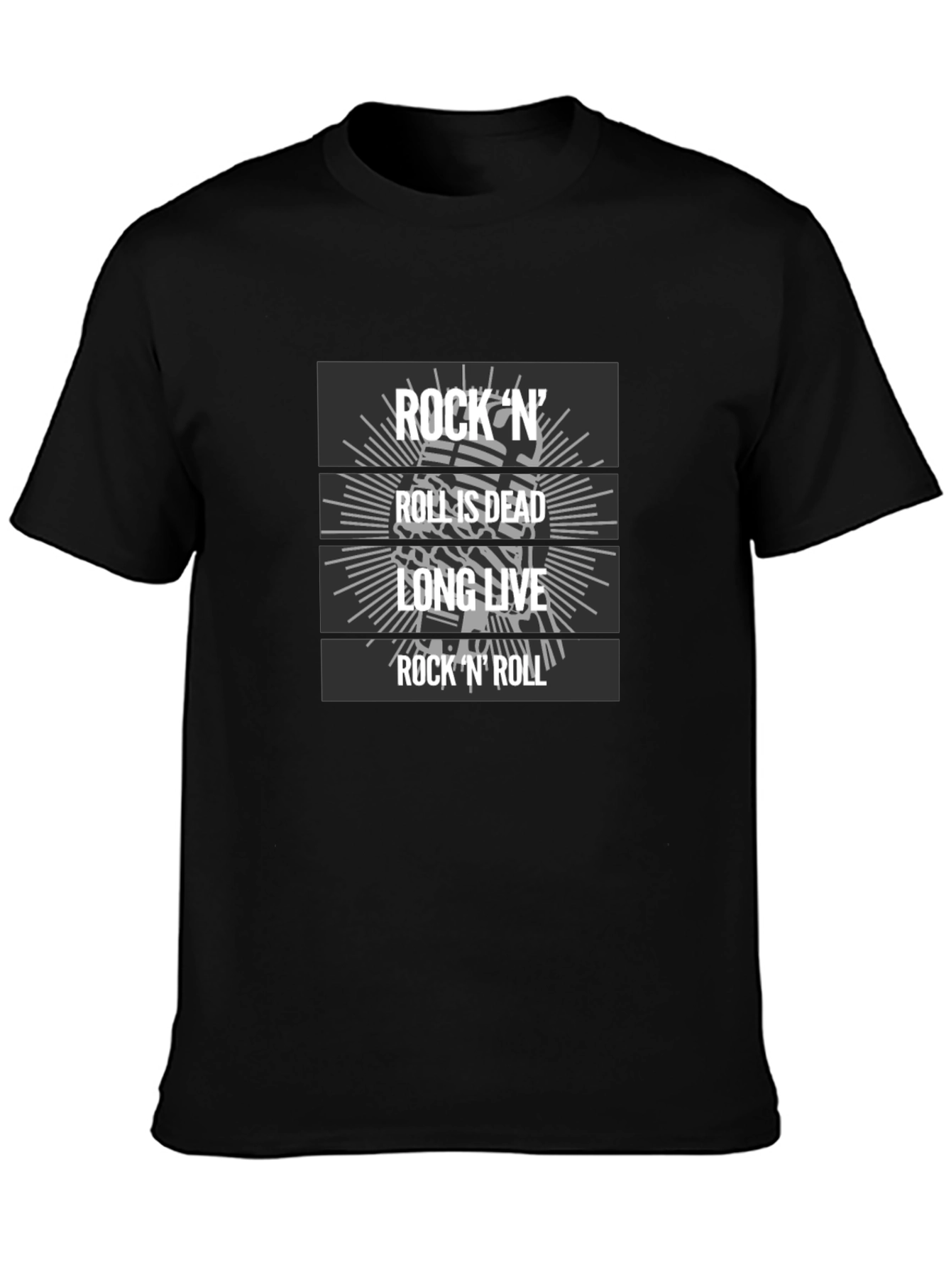 Rock N Roll Graphic T-Shirt - Long Live Rock!