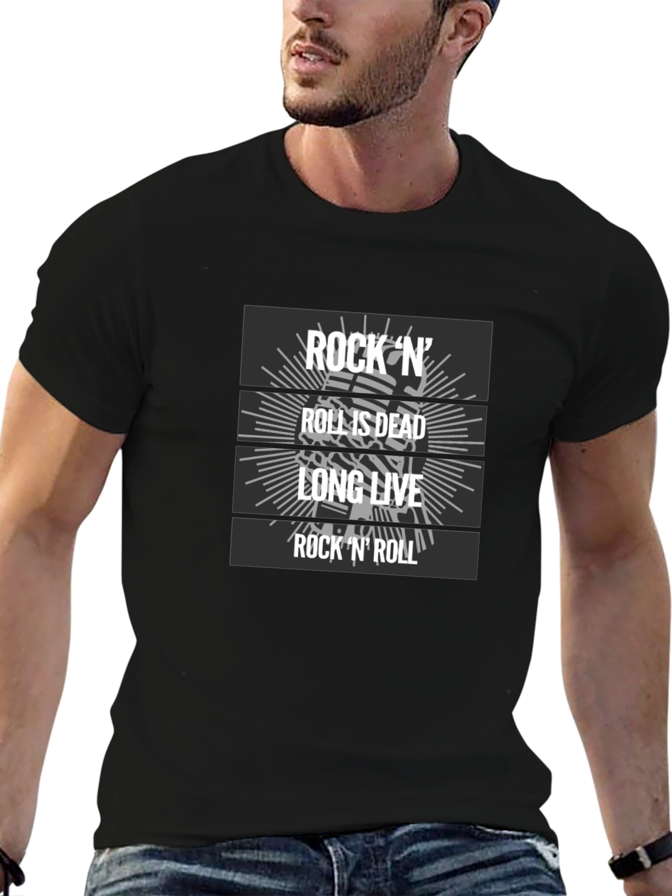 Rock N Roll Graphic T-Shirt - Long Live Rock!