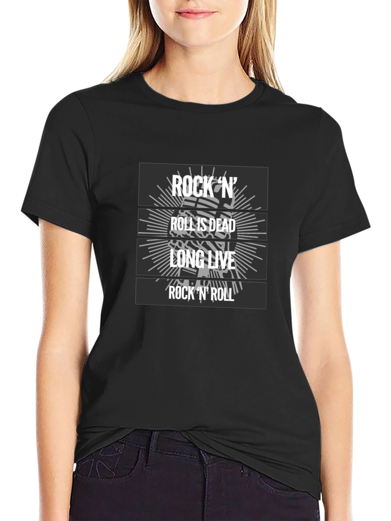 Rock N Roll Graphic T-Shirt - Long Live Rock!