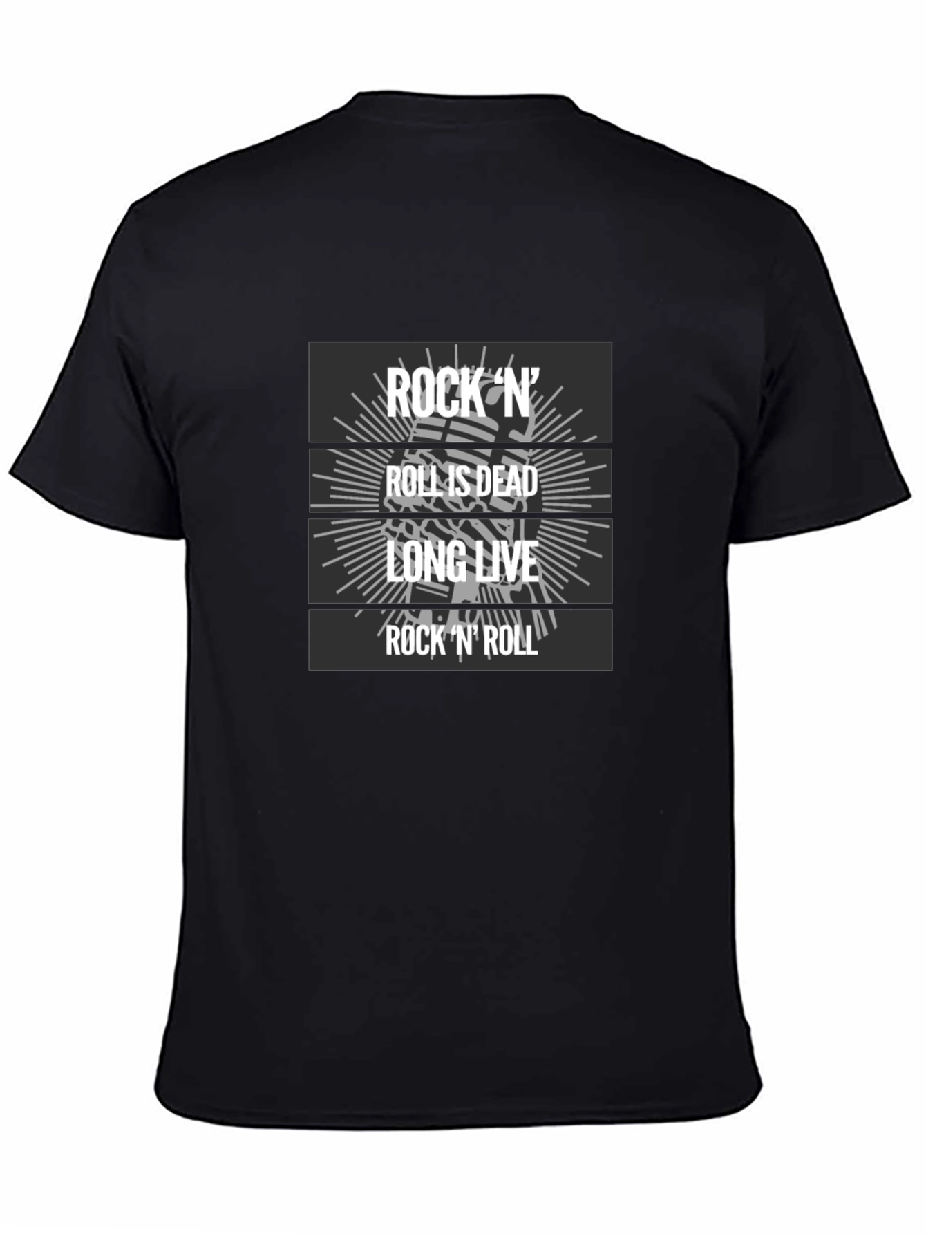 Rock N Roll Graphic T-Shirt - Long Live Rock!