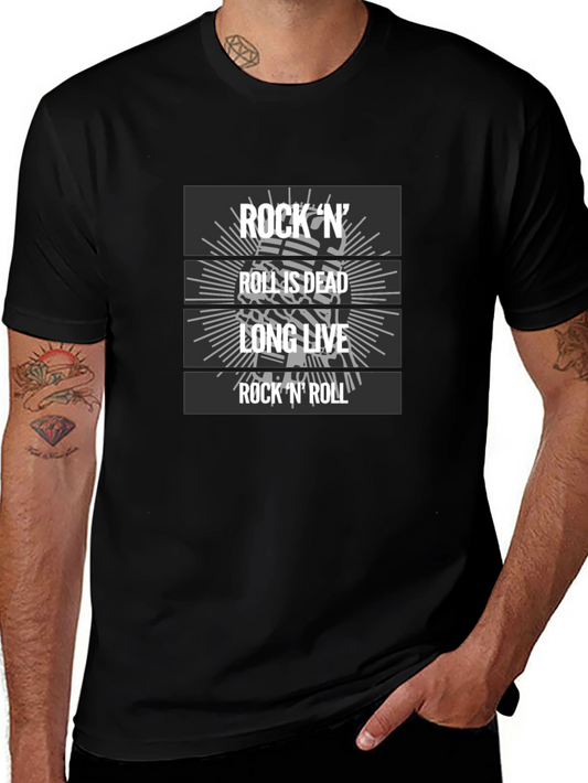 Rock N Roll Graphic T-Shirt - Long Live Rock!