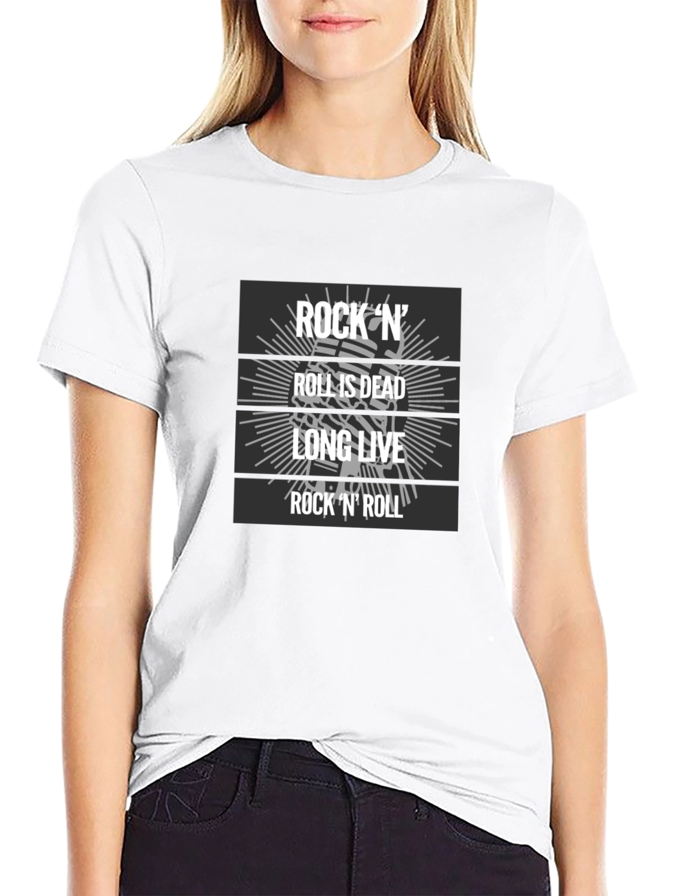 Rock N Roll Graphic T-Shirt - Long Live Rock!