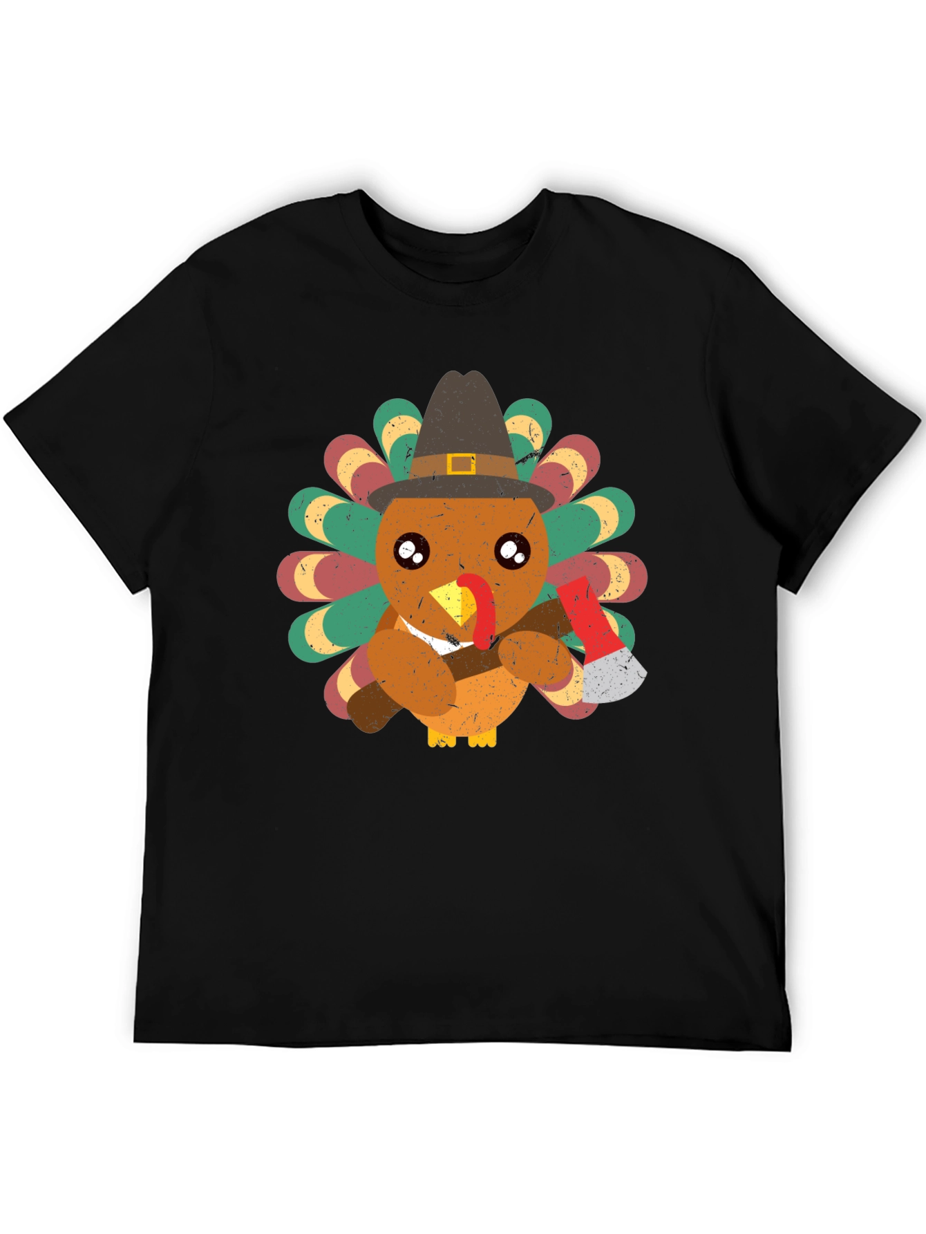 Turkey Axe T-Shirt Thanksgiving Holiday Funny Shirt