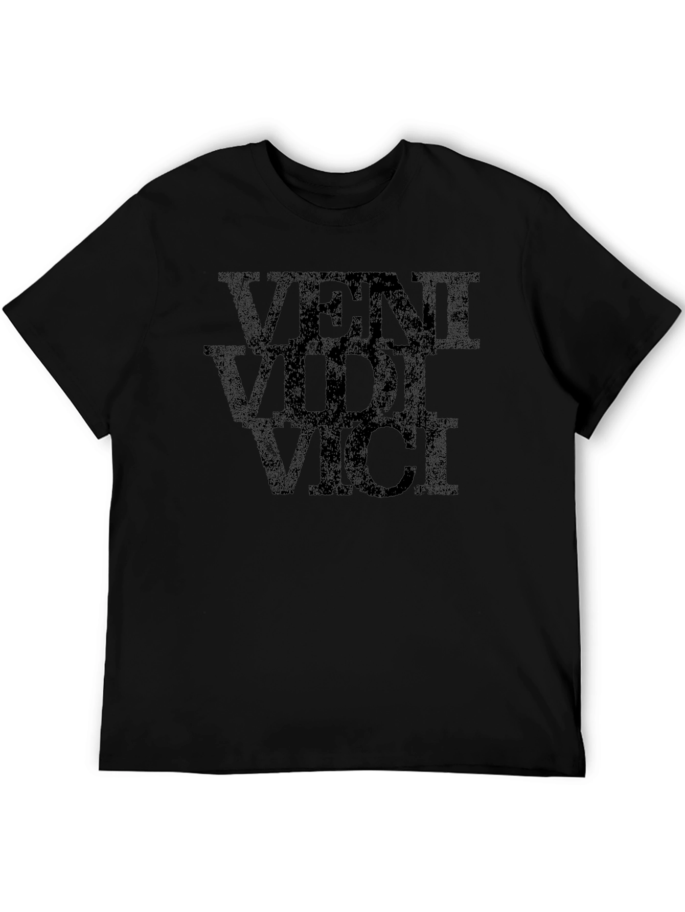 Veni Vidi Vici Graphic Tee - Black T-Shirt