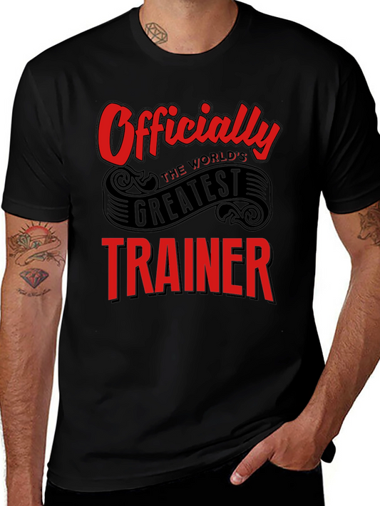 Worlds Greatest Trainer Black T-Shirt