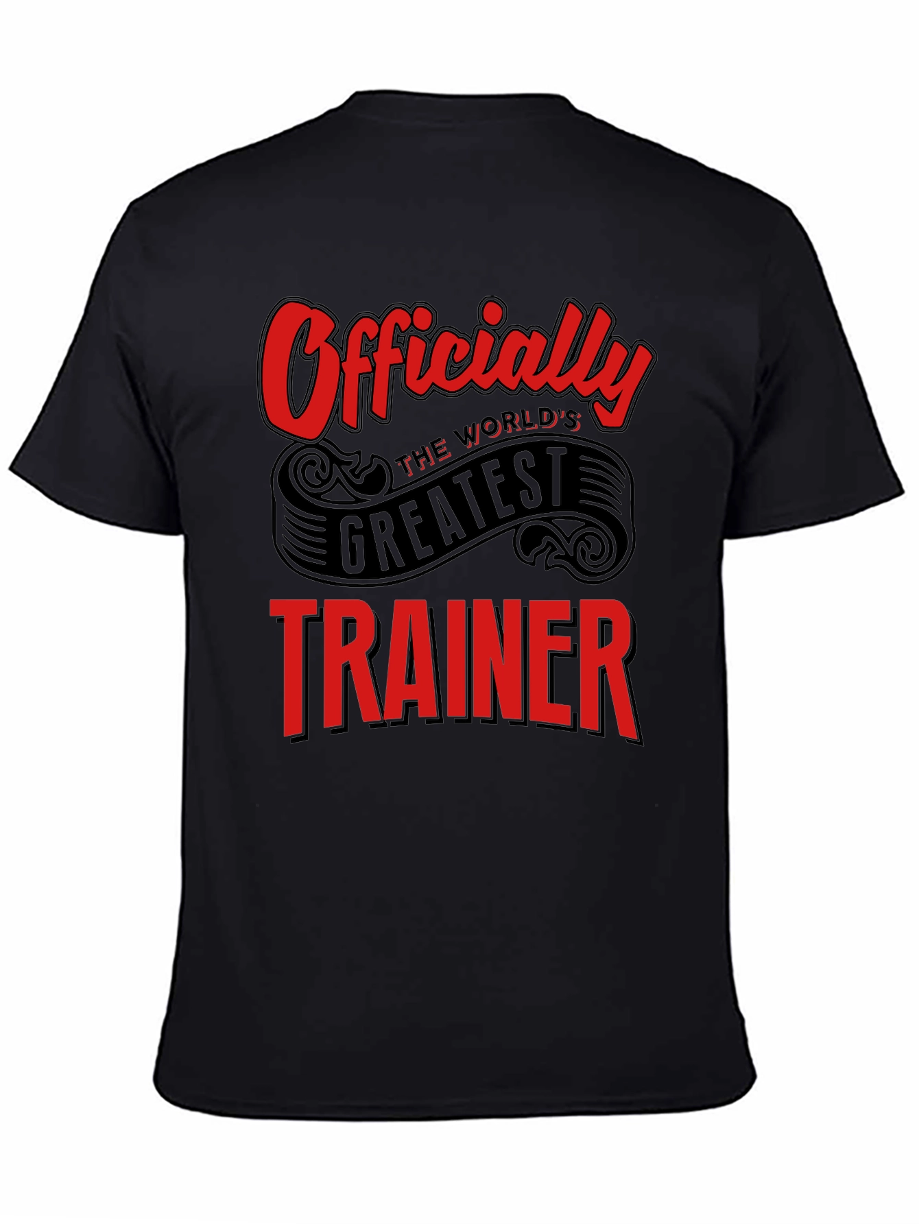 Worlds Greatest Trainer Black T-Shirt