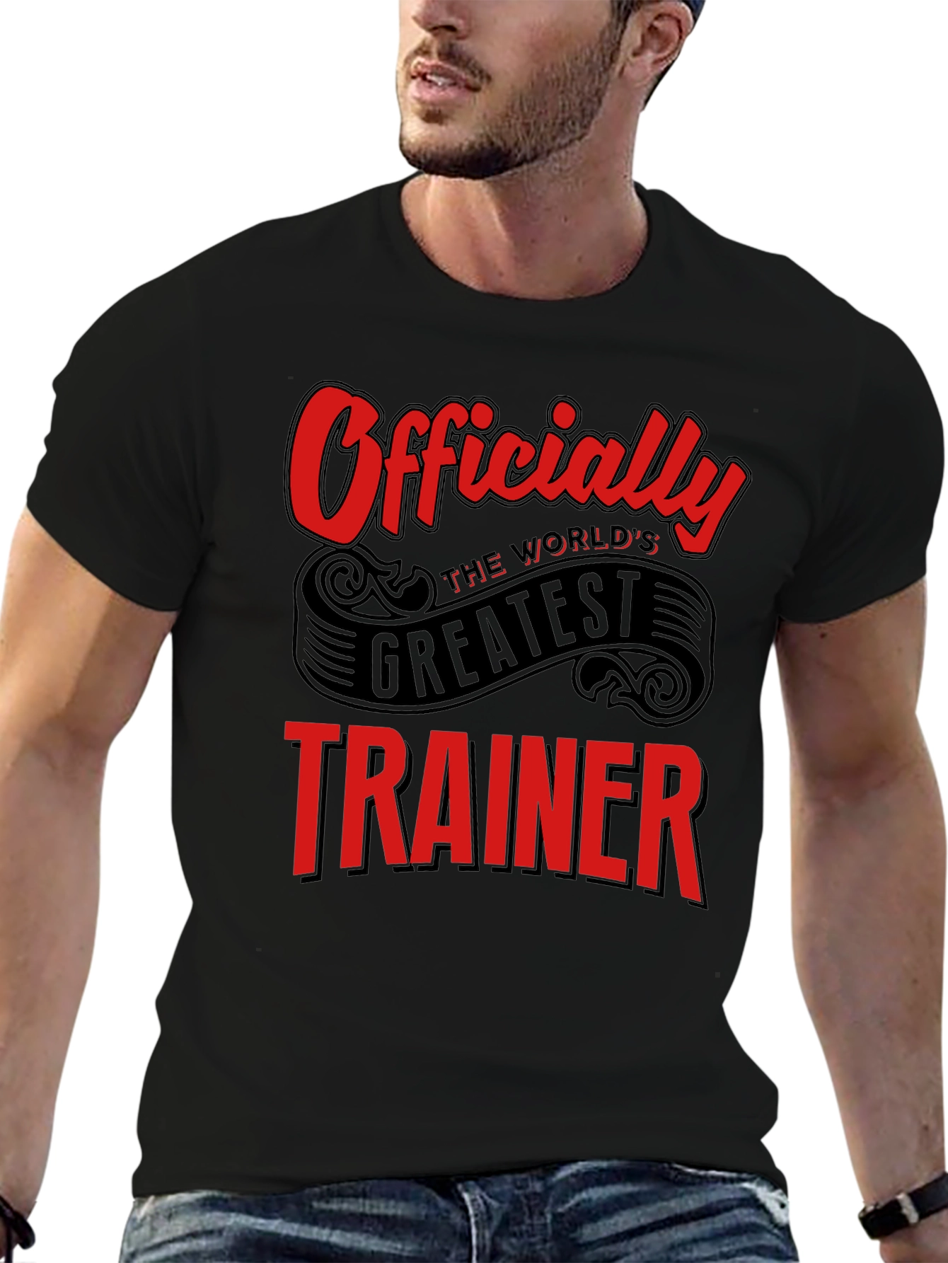 Worlds Greatest Trainer Black T-Shirt