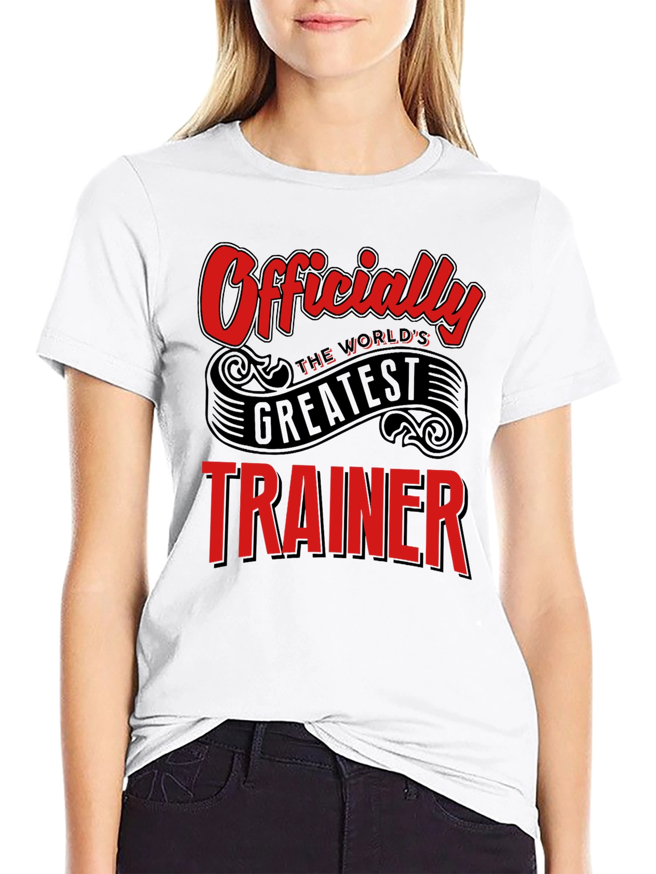 Worlds Greatest Trainer Black T-Shirt