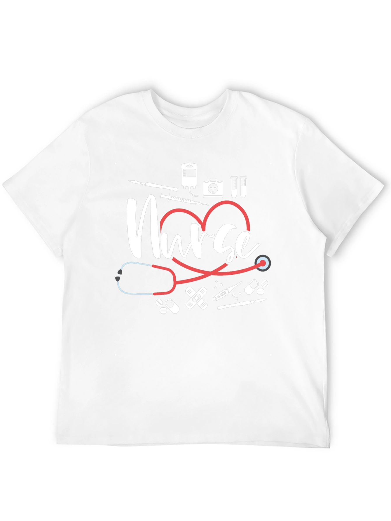 Nurse Heartbeat T-Shirt - Medical Professional Tee