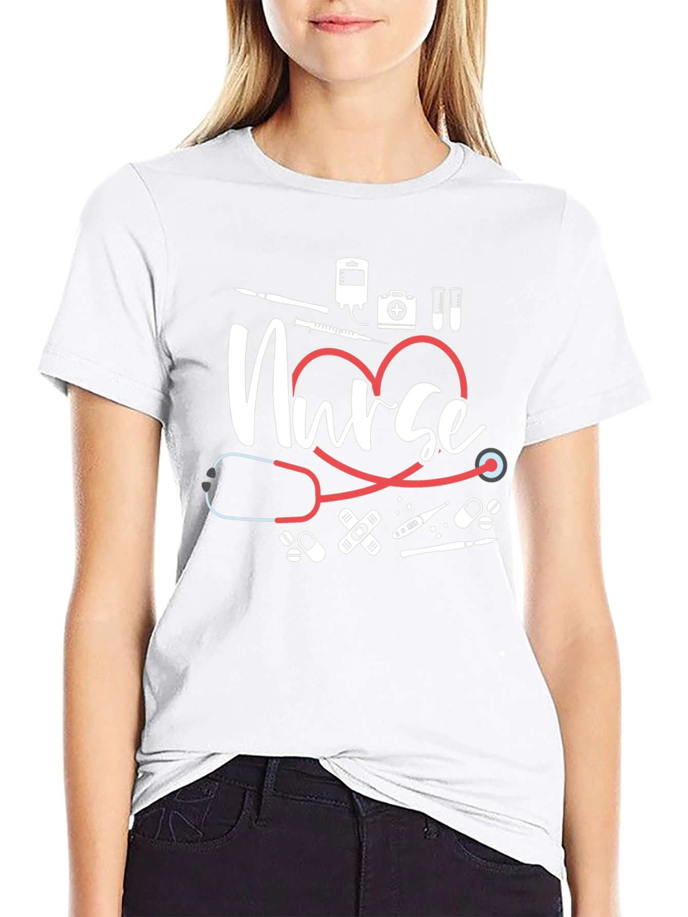 Nurse Heartbeat T-Shirt - Medical Professional Tee