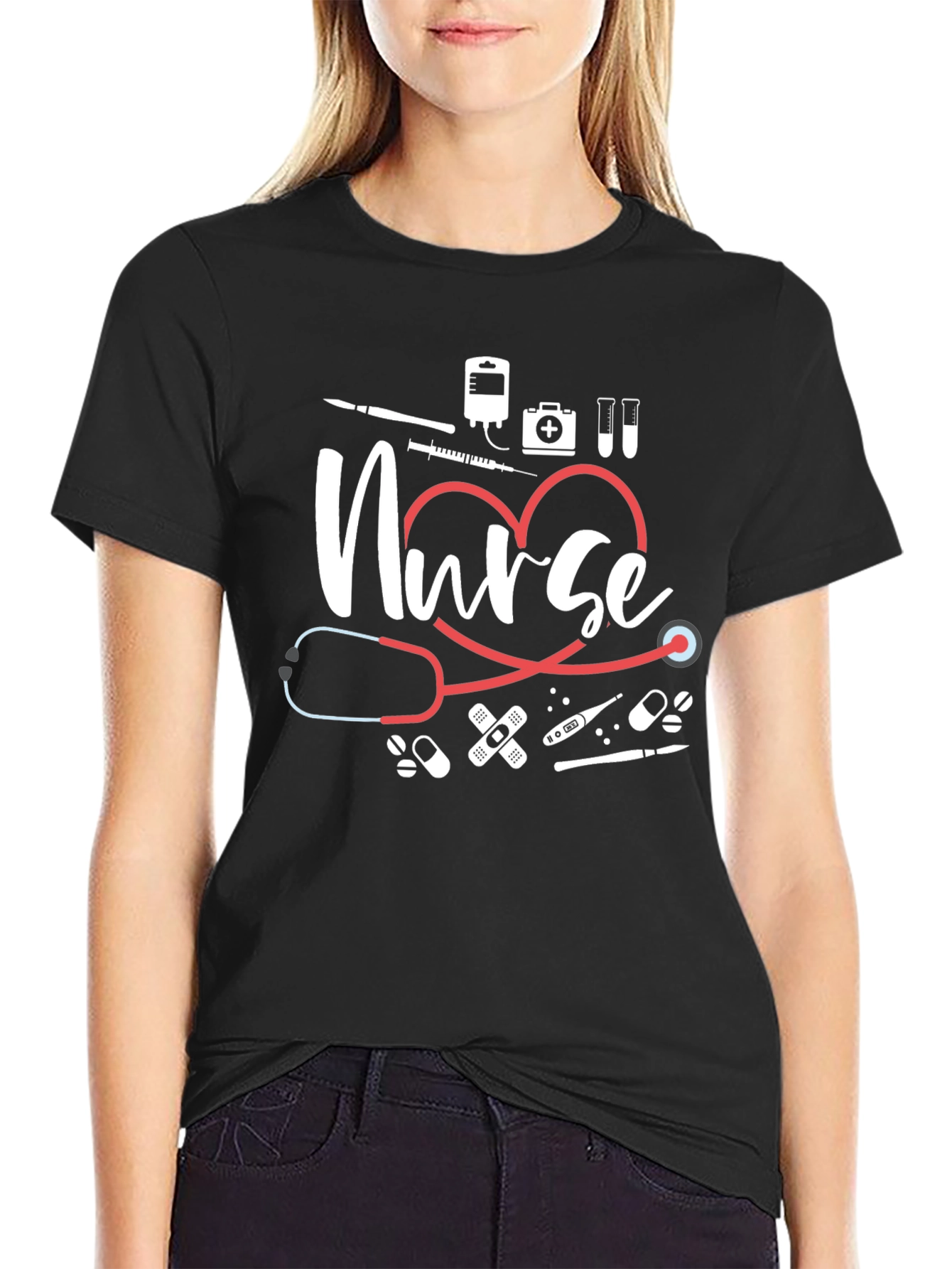 Nurse Heartbeat T-Shirt - Medical Professional Tee
