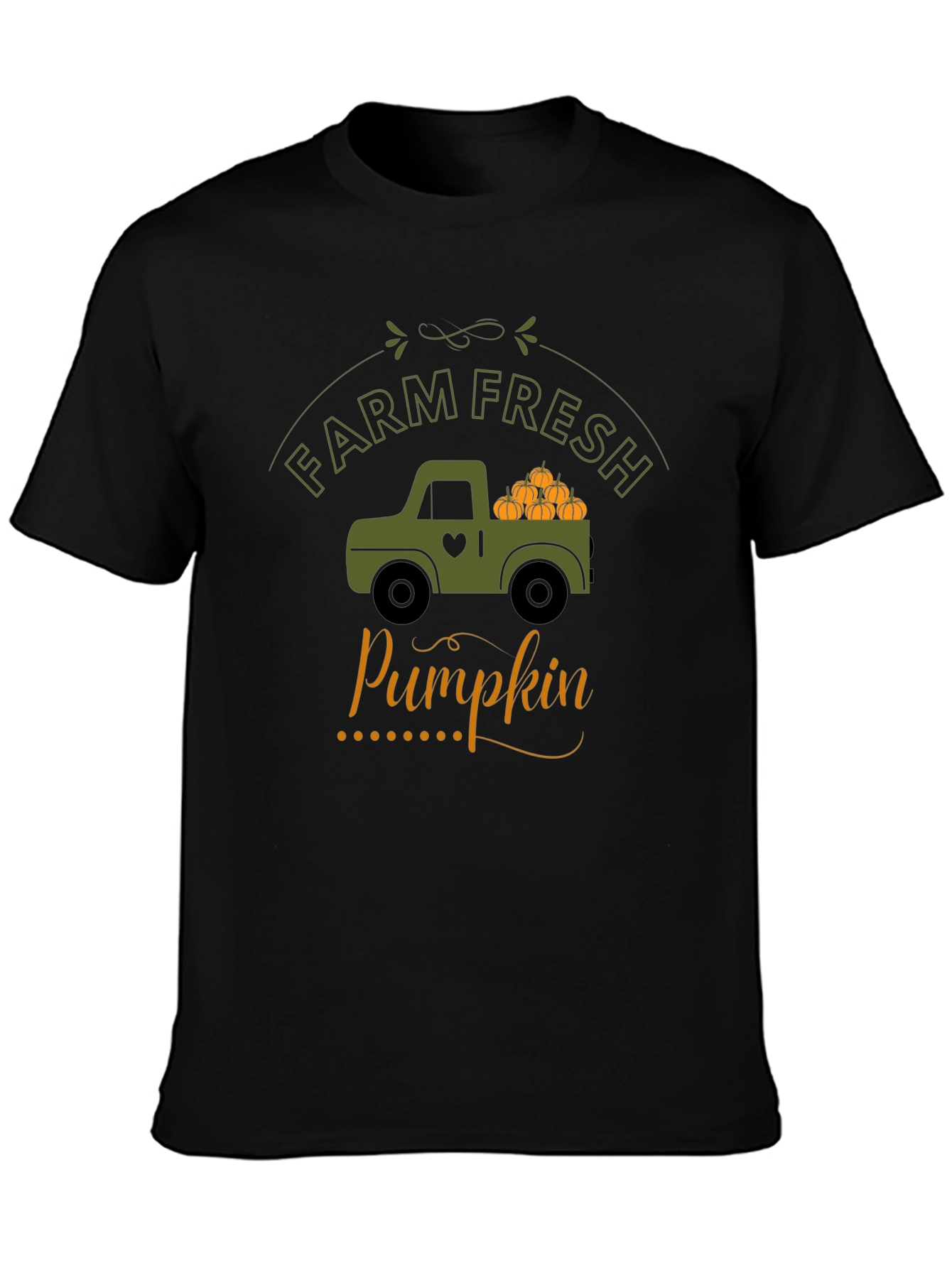 Farm Fresh Pumpkin Truck T-Shirt - Fall Harvest Tee