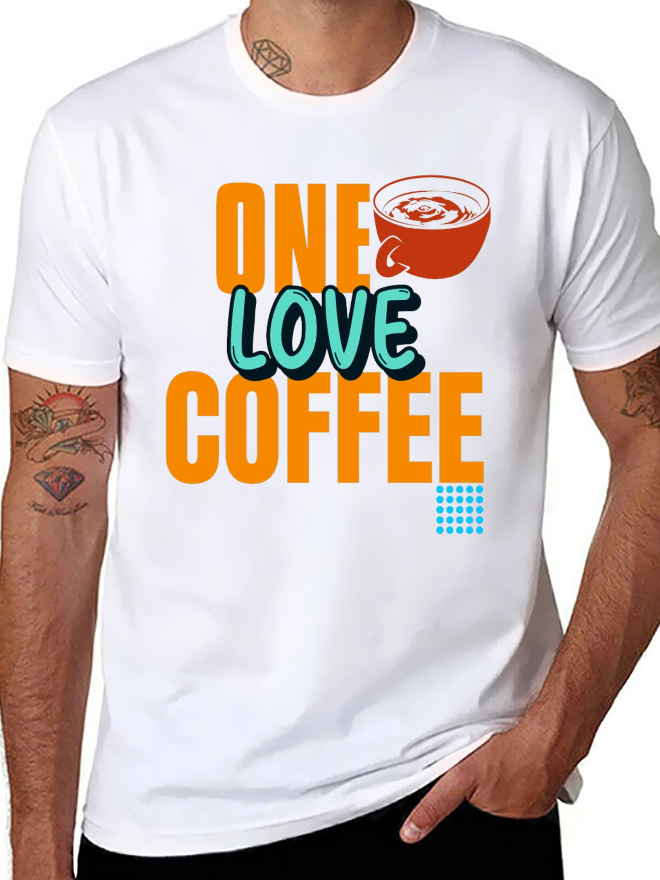 One Love Coffee Graphic Print T-Shirt