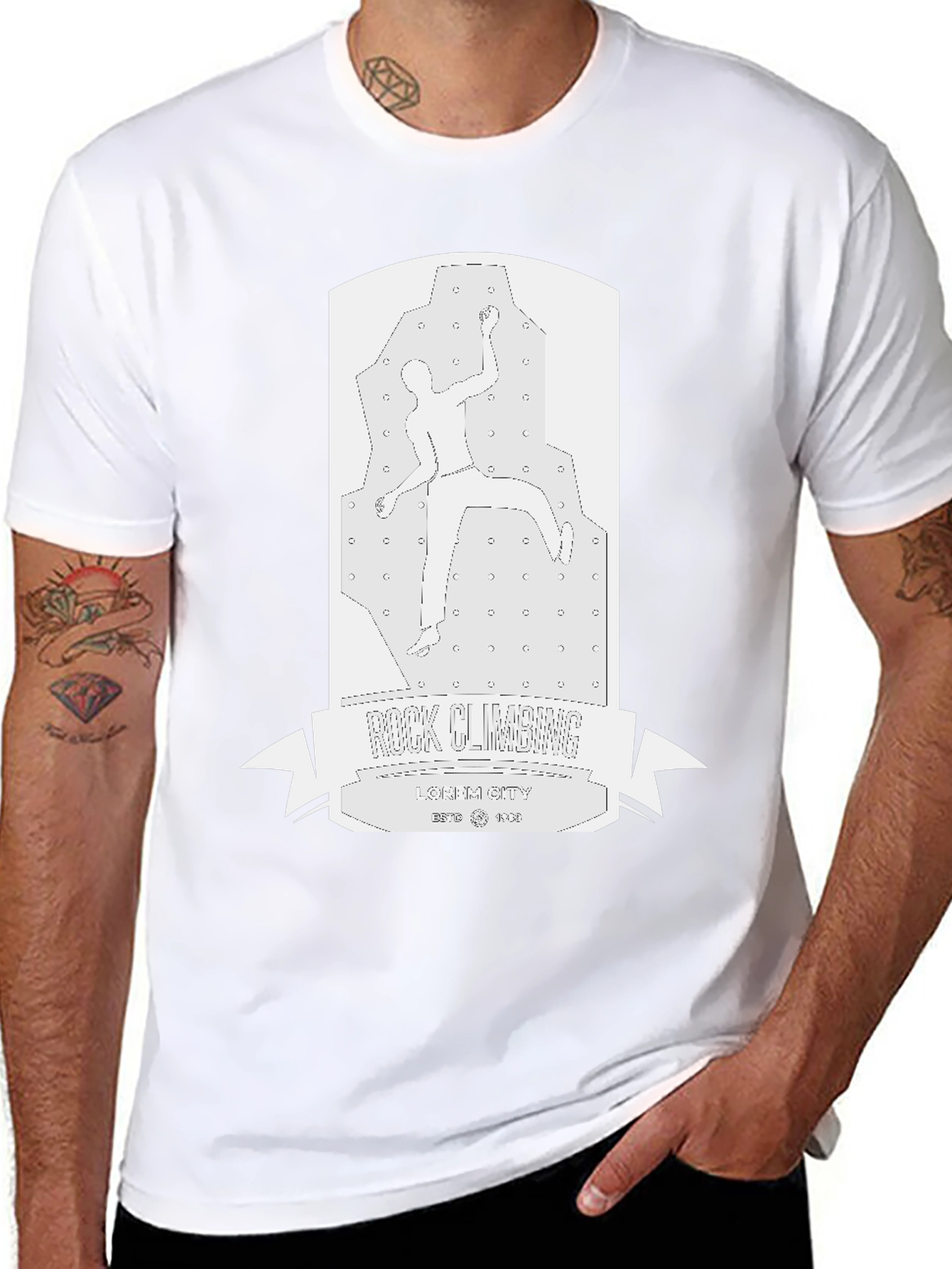 Rock Climbing T-Shirt - Urban Style