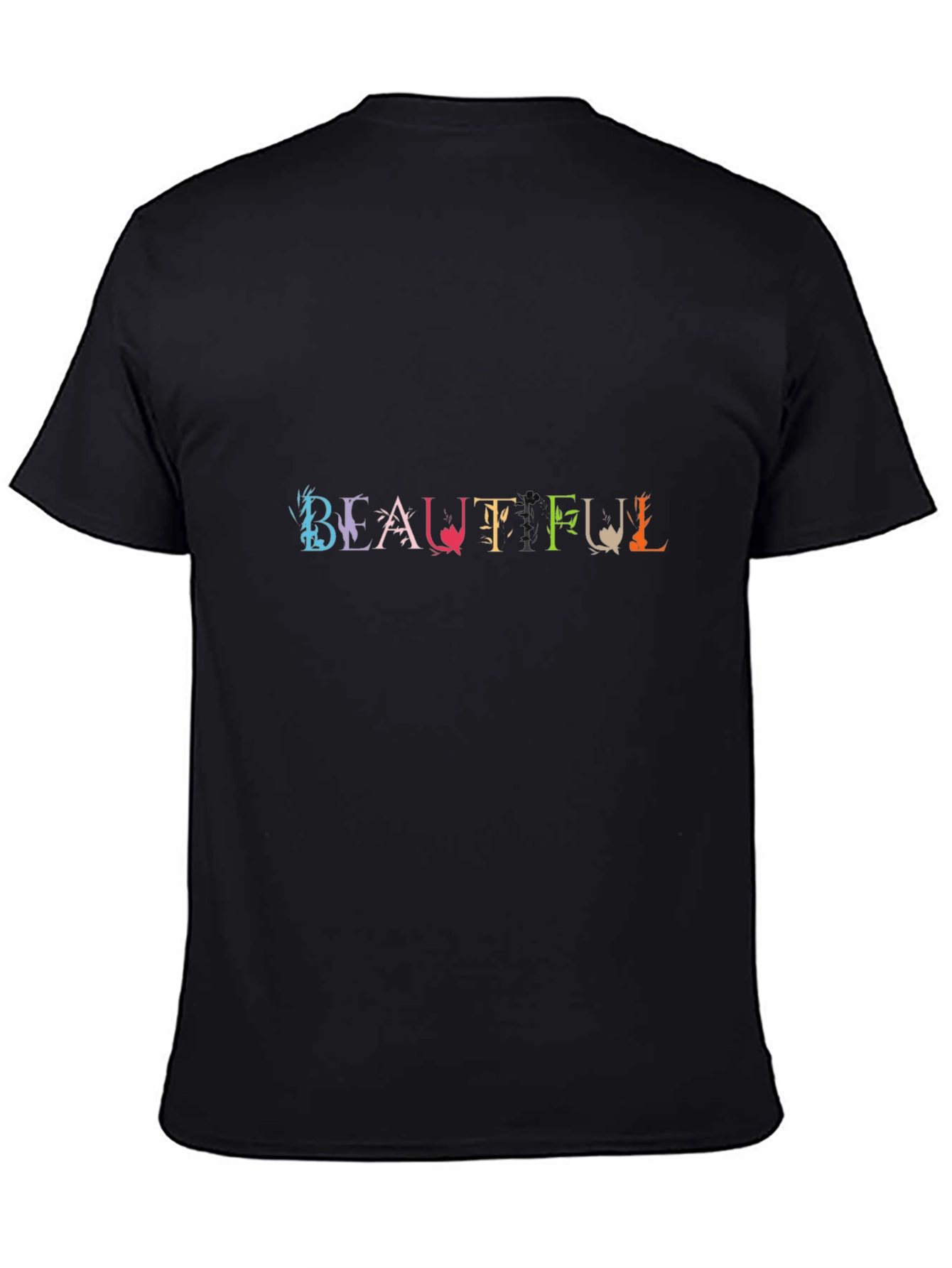 Beautiful Graphic Print Black T-Shirt