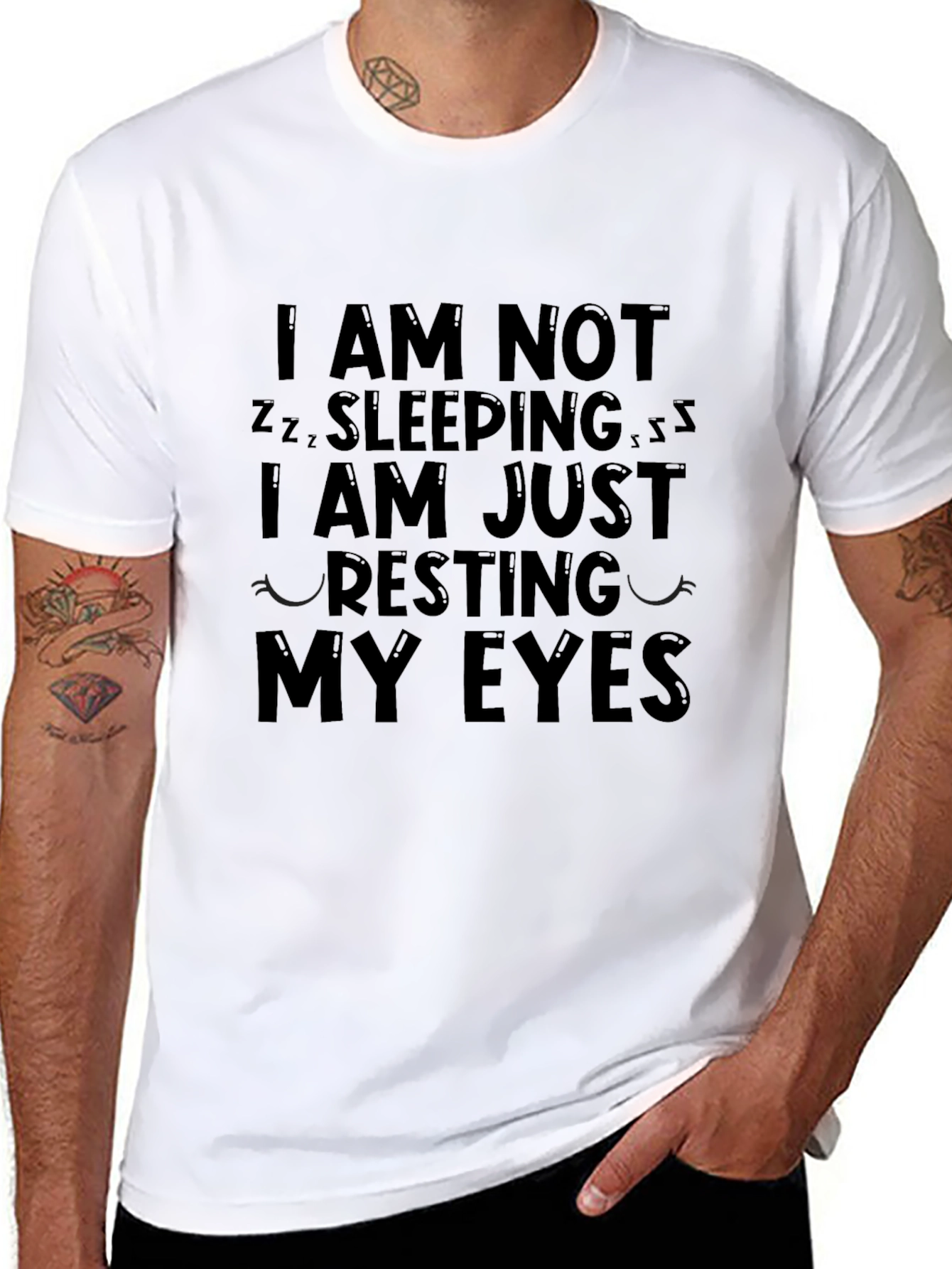 Resting My Eyes Funny Graphic Tee