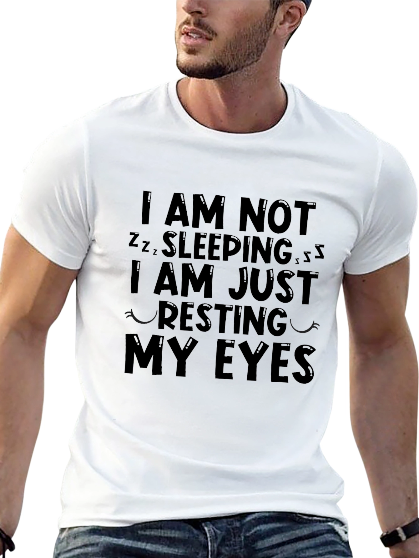 Resting My Eyes Funny Graphic Tee