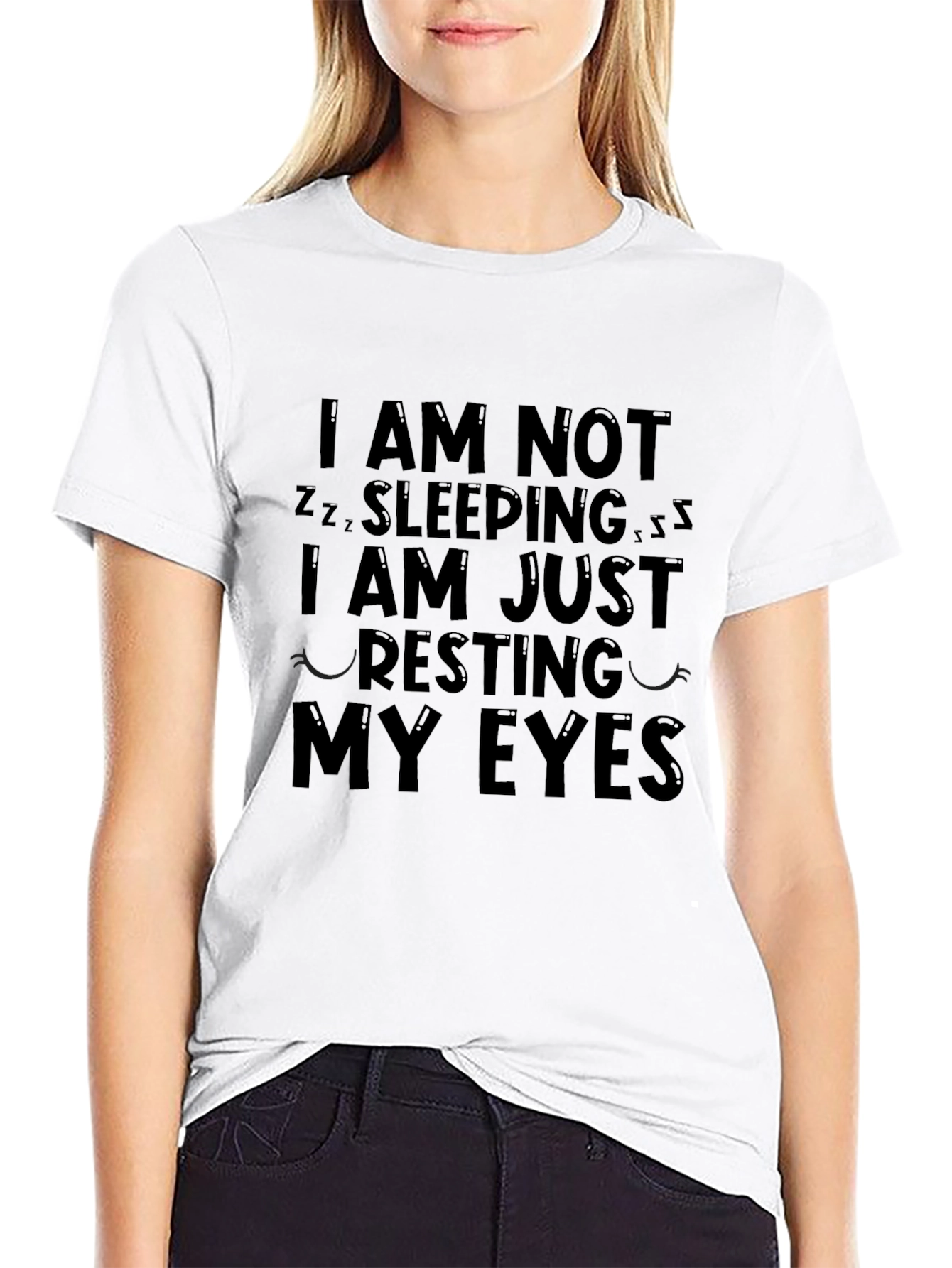 Resting My Eyes Funny Graphic Tee