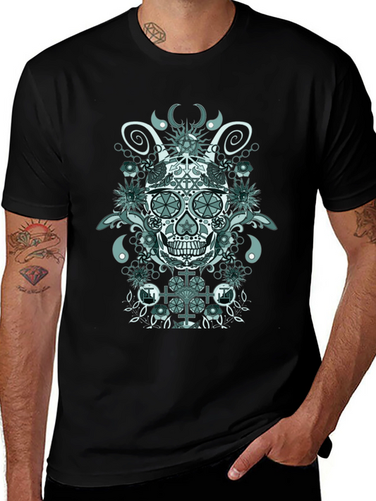 Skull Art Tee - Unique Gothic Design
