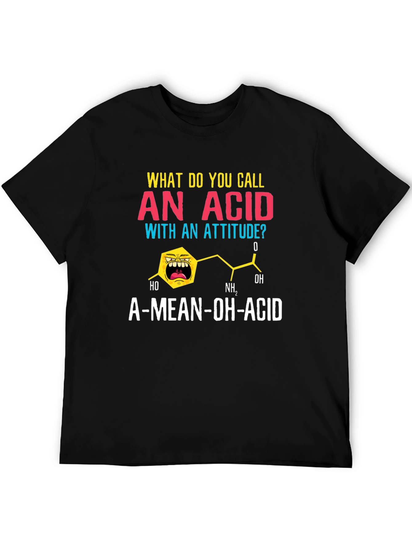 A-Mean-Oh-Acid T-Shirt Funny Chemistry Pun