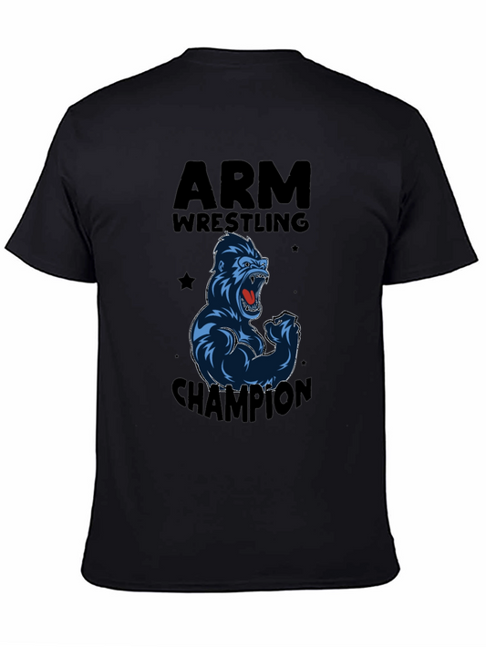 Arm Wrestling Champion Gorilla Graphic T-Shirt