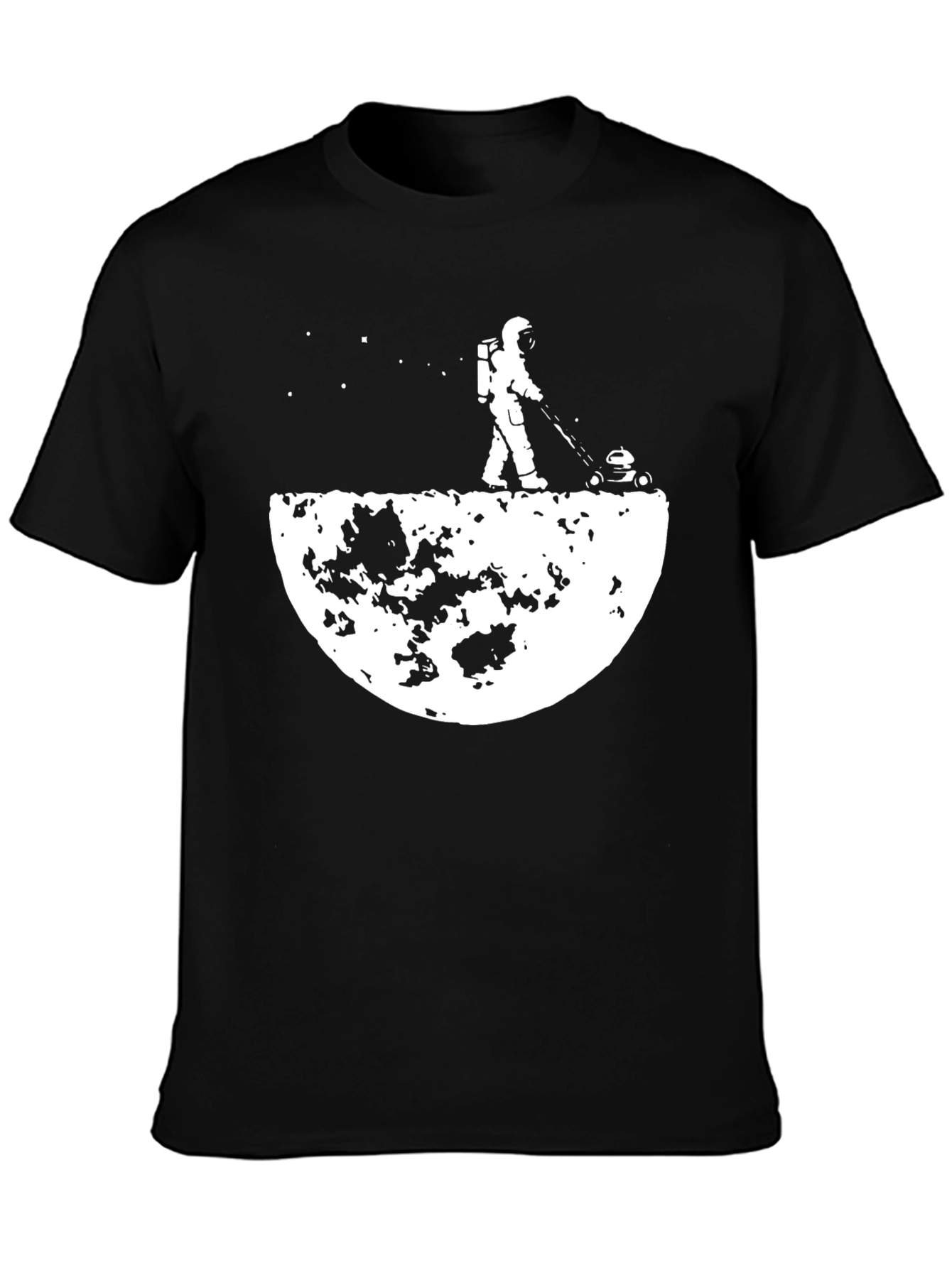 Astronaut Moon Mowing T-Shirt