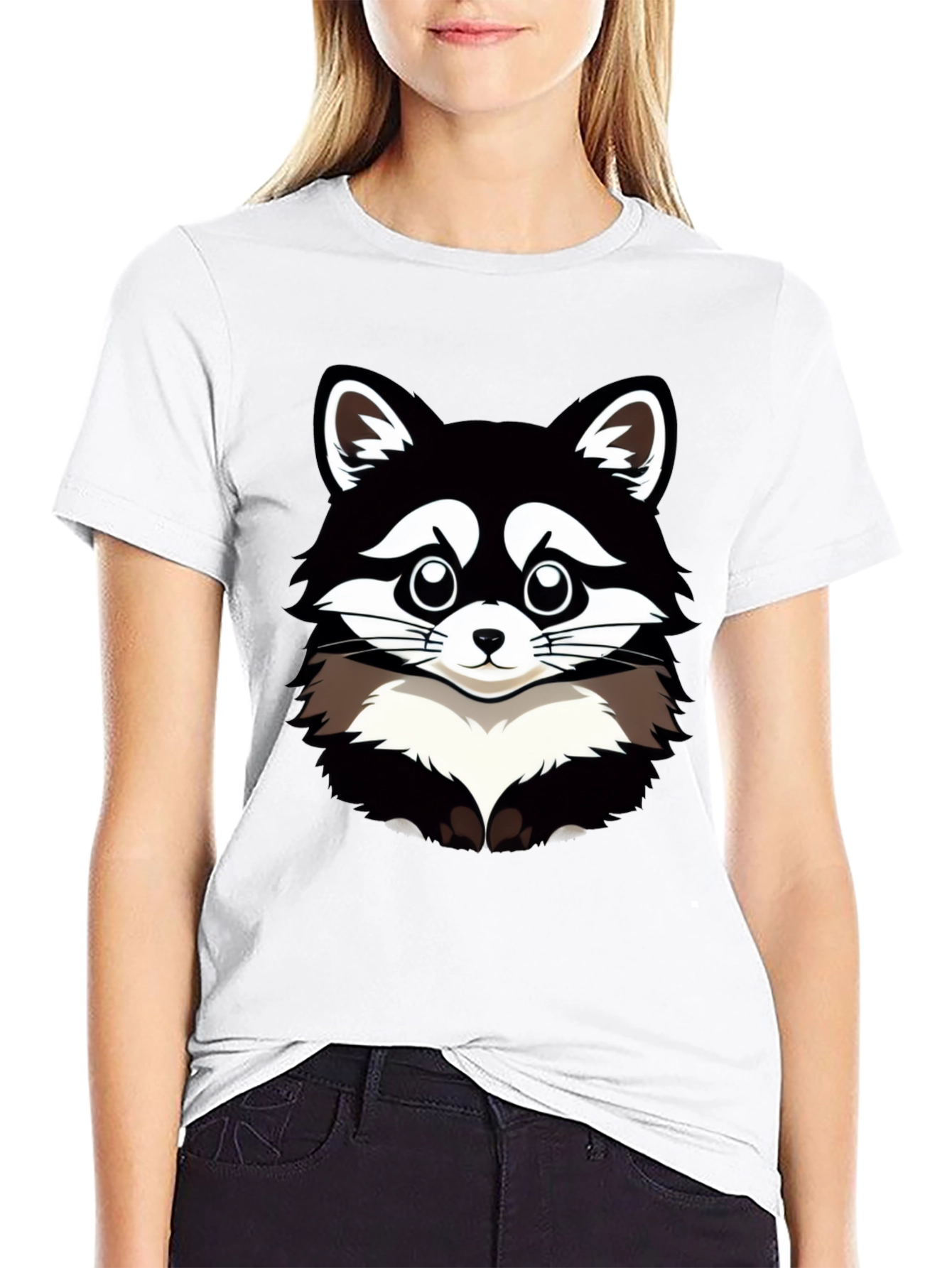 Raccoon Graphic T-Shirt - Mens Black Tee
