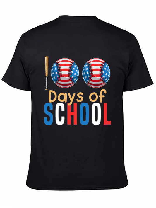 100 Days of School Baseball T-Shirt