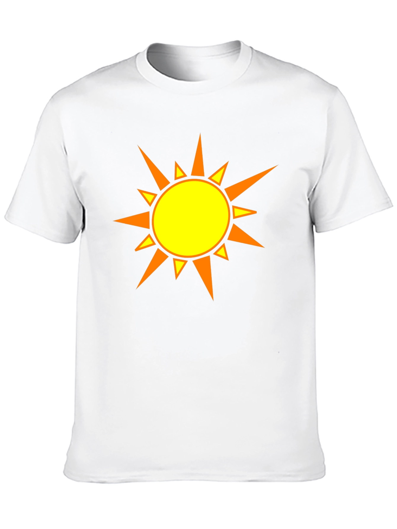 Sunny Day Graphic Tee - Black Cotton T-Shirt