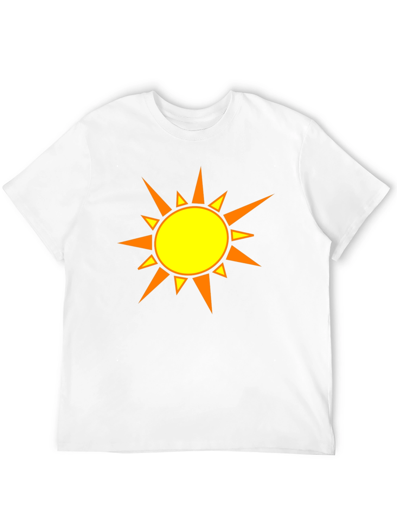 Sunny Day Graphic Tee - Black Cotton T-Shirt