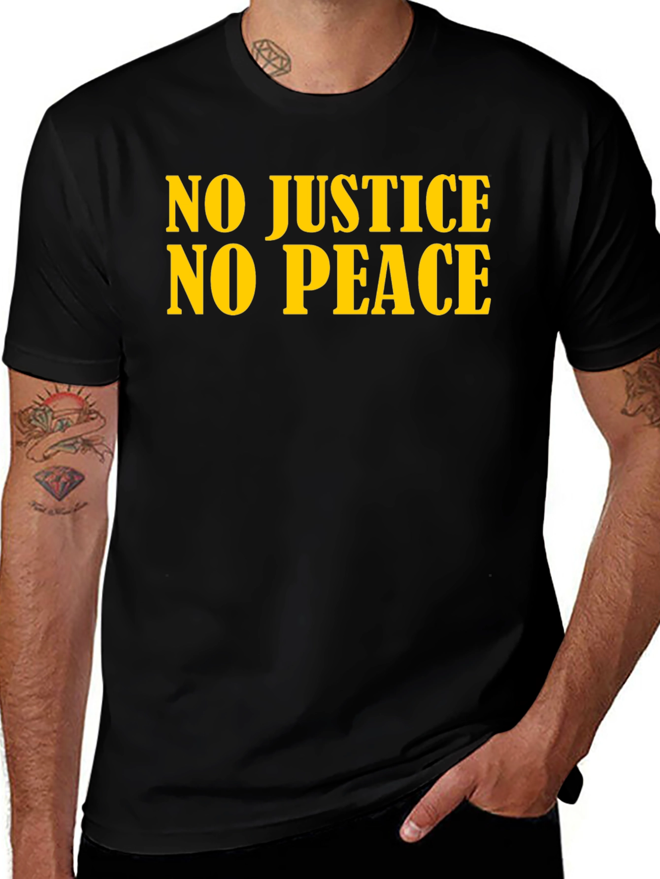 No Justice No Peace Graphic T-Shirt
