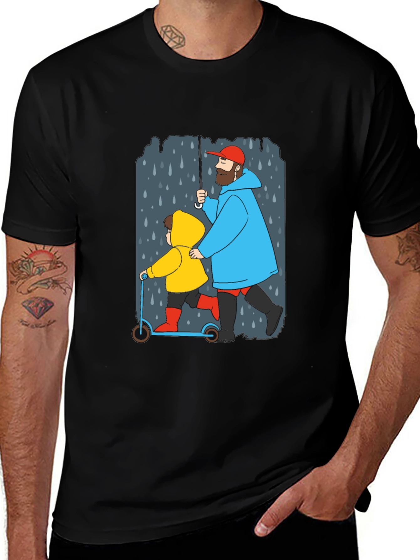 Rainy Day Graphic Tee - Dad & Kid