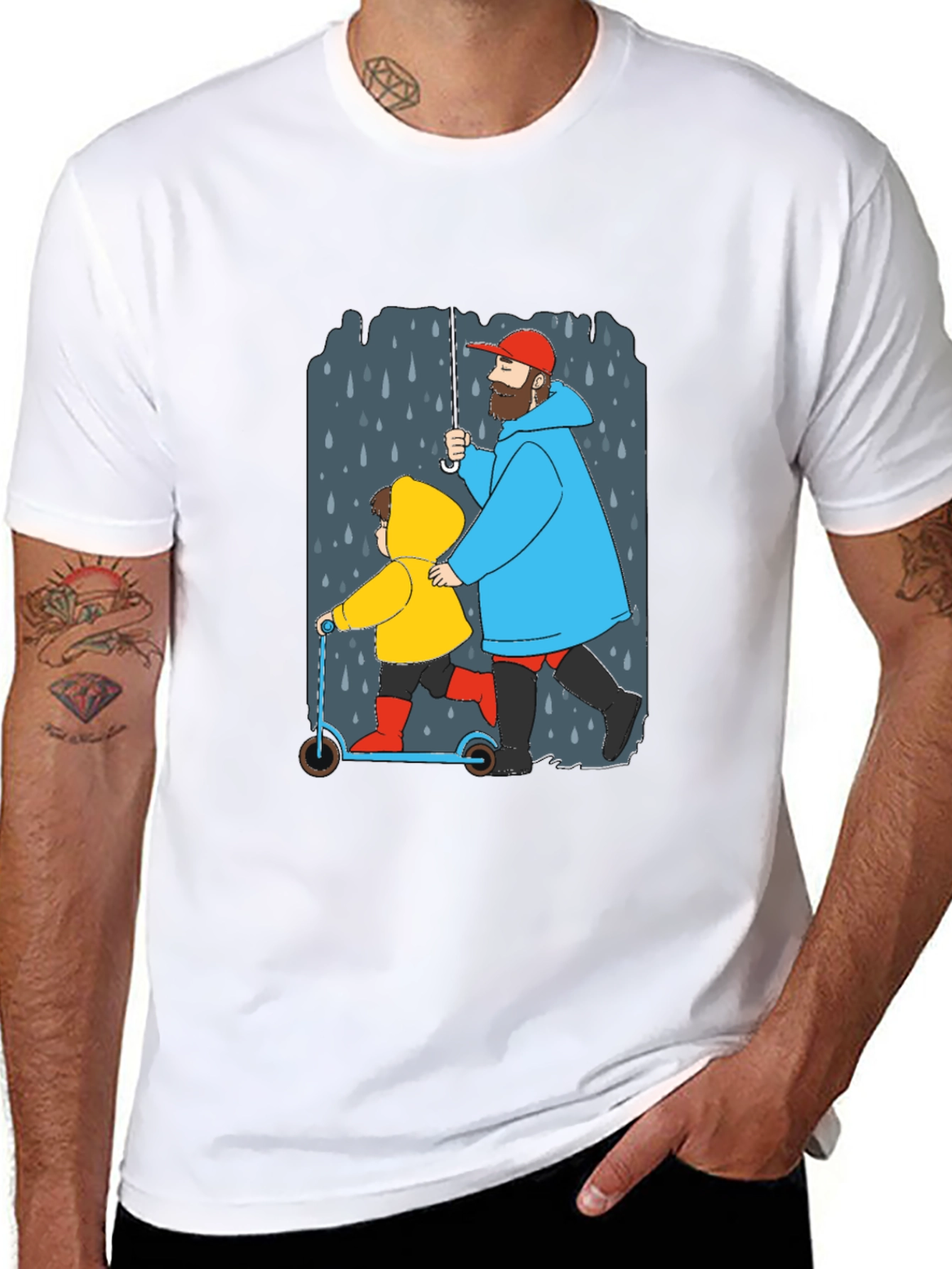 Rainy Day Graphic Tee - Dad & Kid