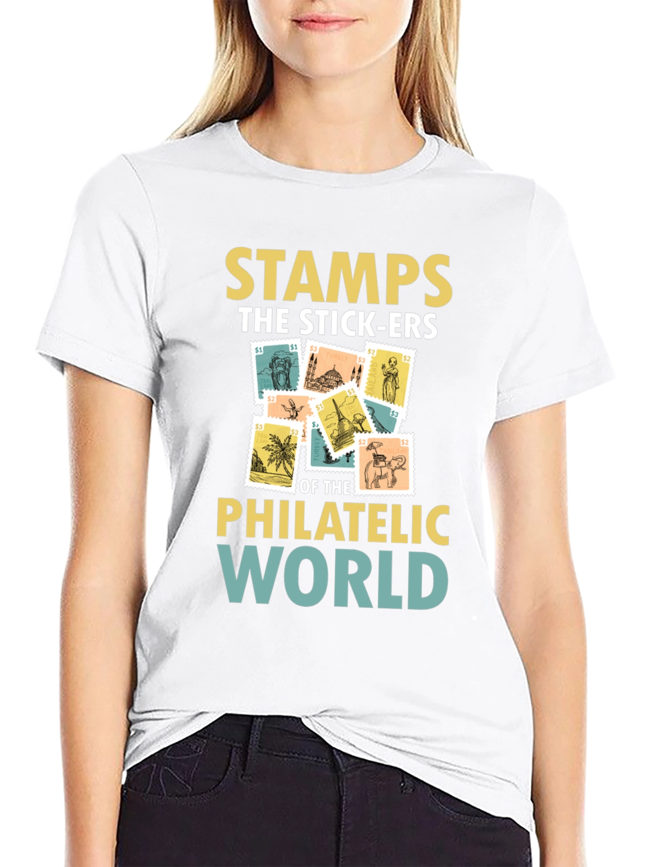 Philatelic World T-Shirt - Stamps the Stick-ers
