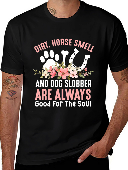 Dirt Horse Dog Graphic Tee