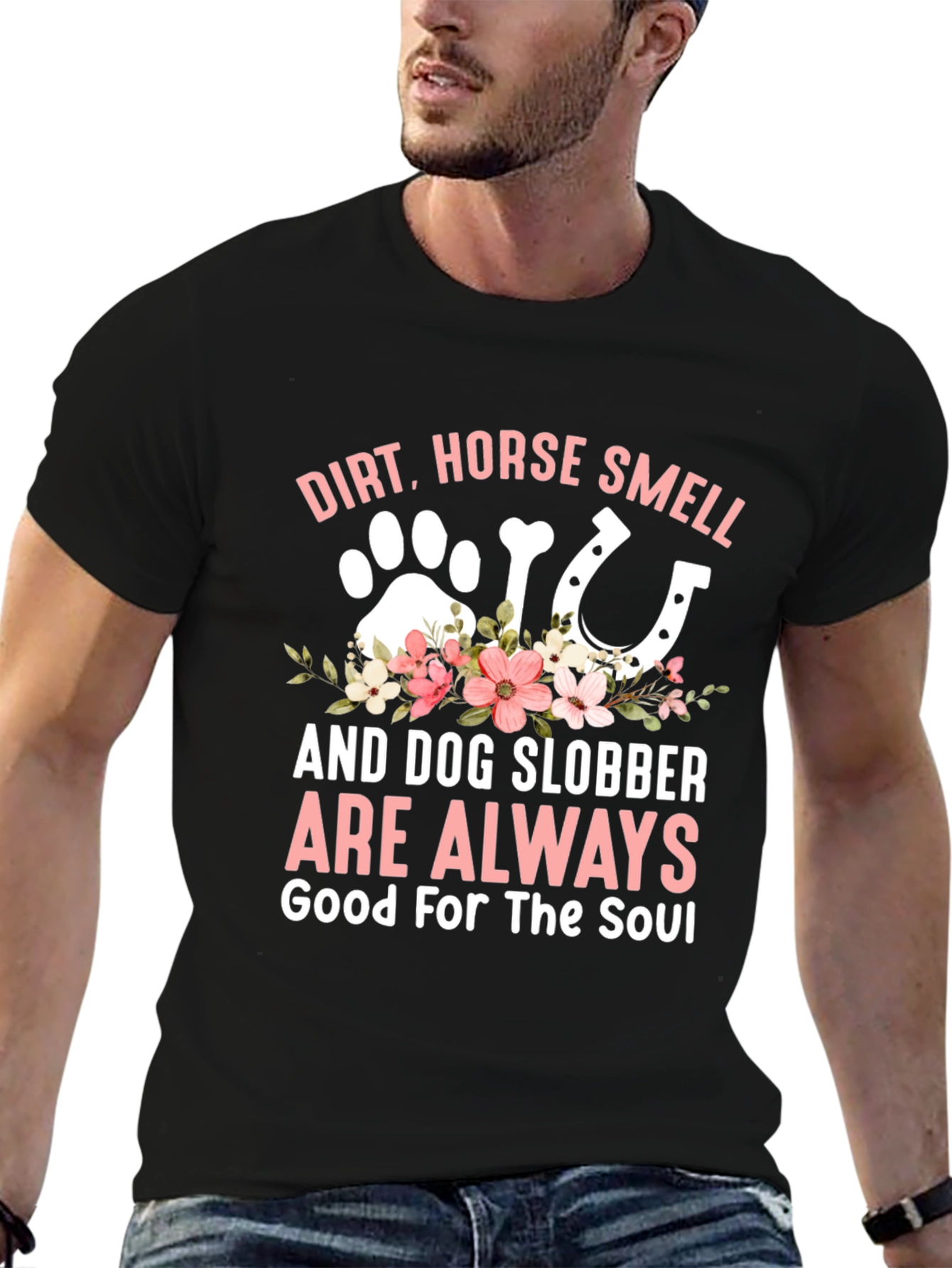Dirt Horse Dog Graphic Tee