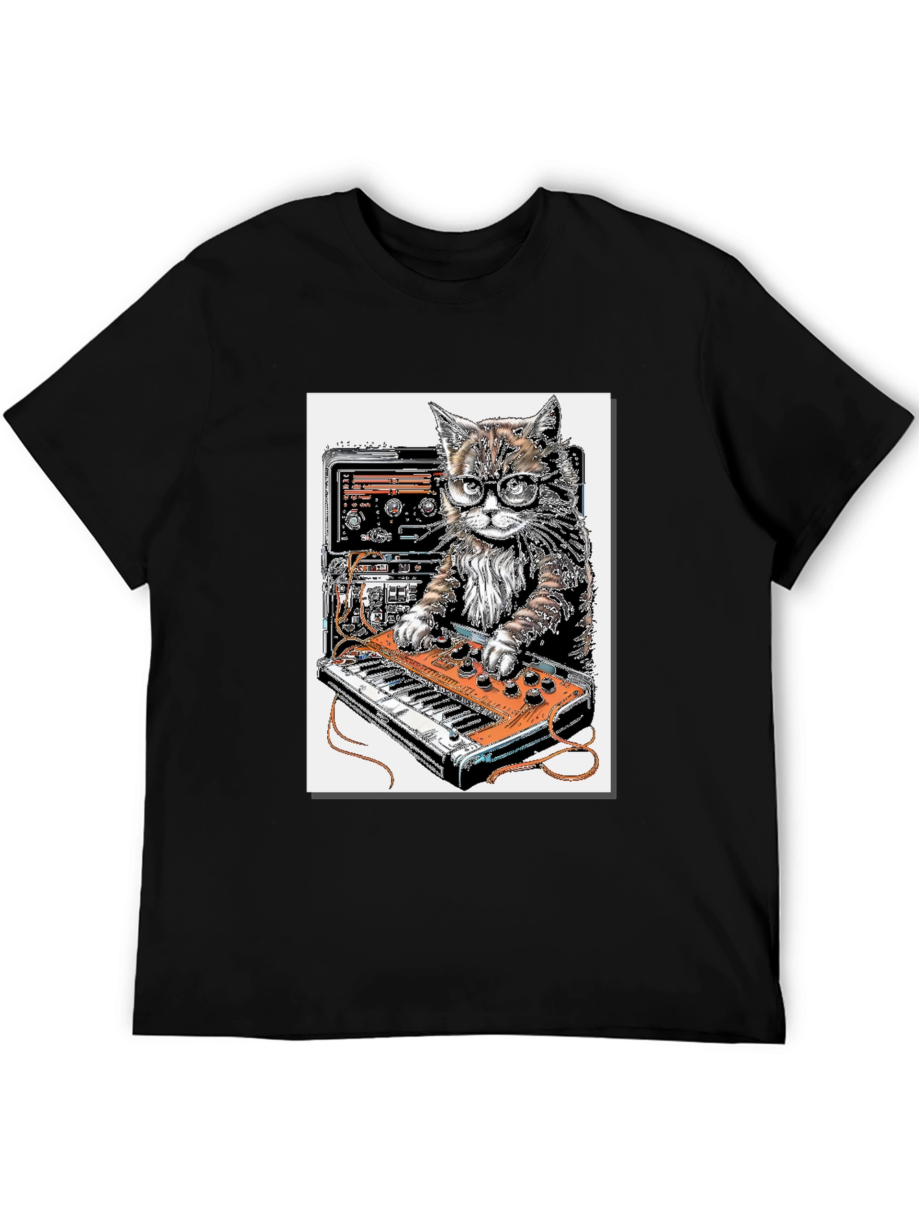 Cool Cat DJ Graphic T-Shirt