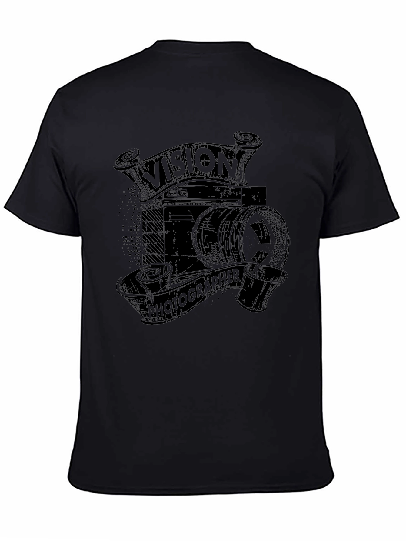 Vision Photographer Black Graphic T-Shirt