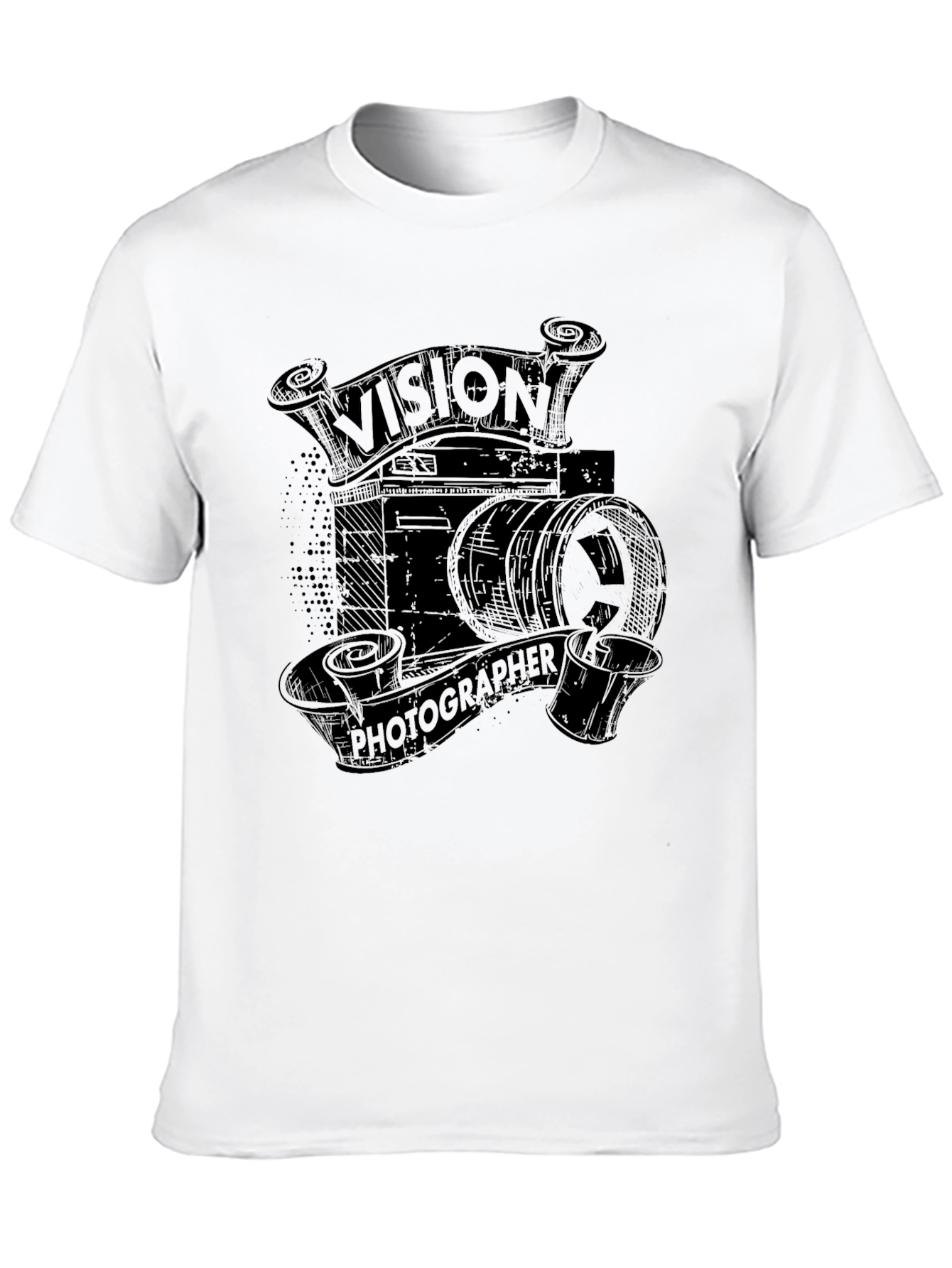 Vision Photographer Black Graphic T-Shirt